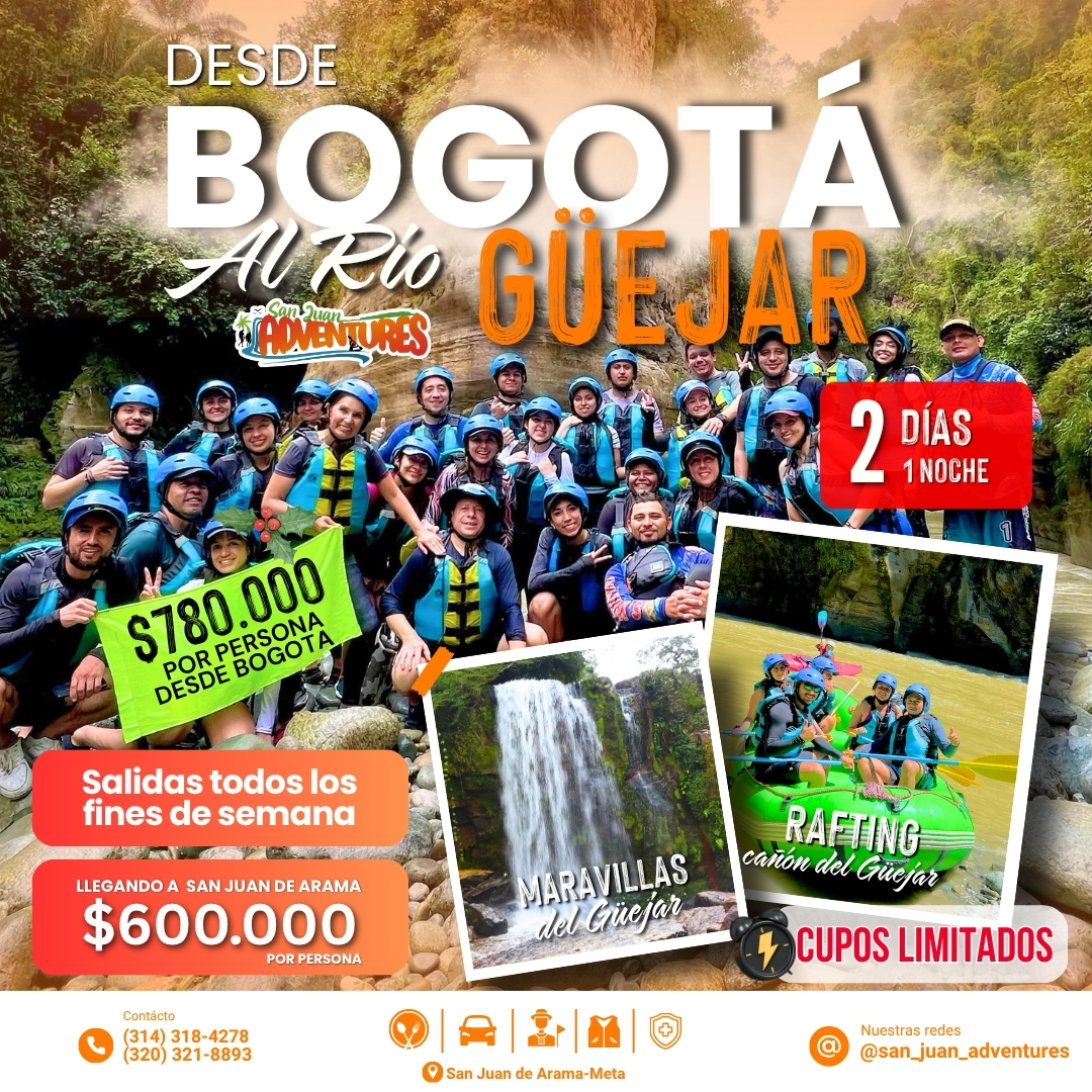 San Juan Adventures Facebook ad: ¡Vive el Río Güejar!
