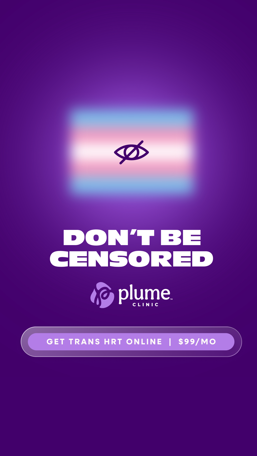 Plume Clinic Facebook ad