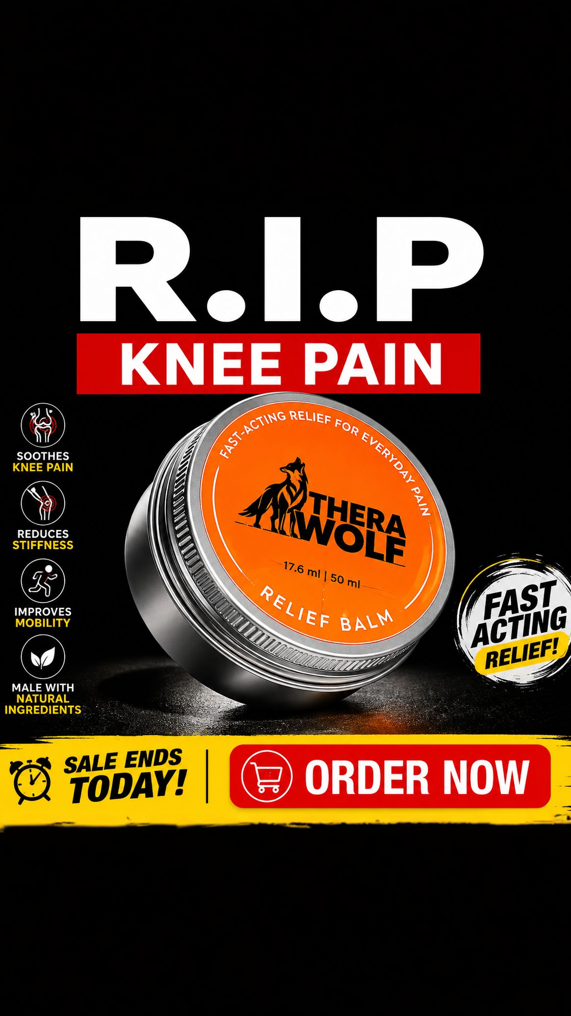 Muscle Pain Relief Facebook ad: Soothe Tired Muscles. Move More Comfortably.