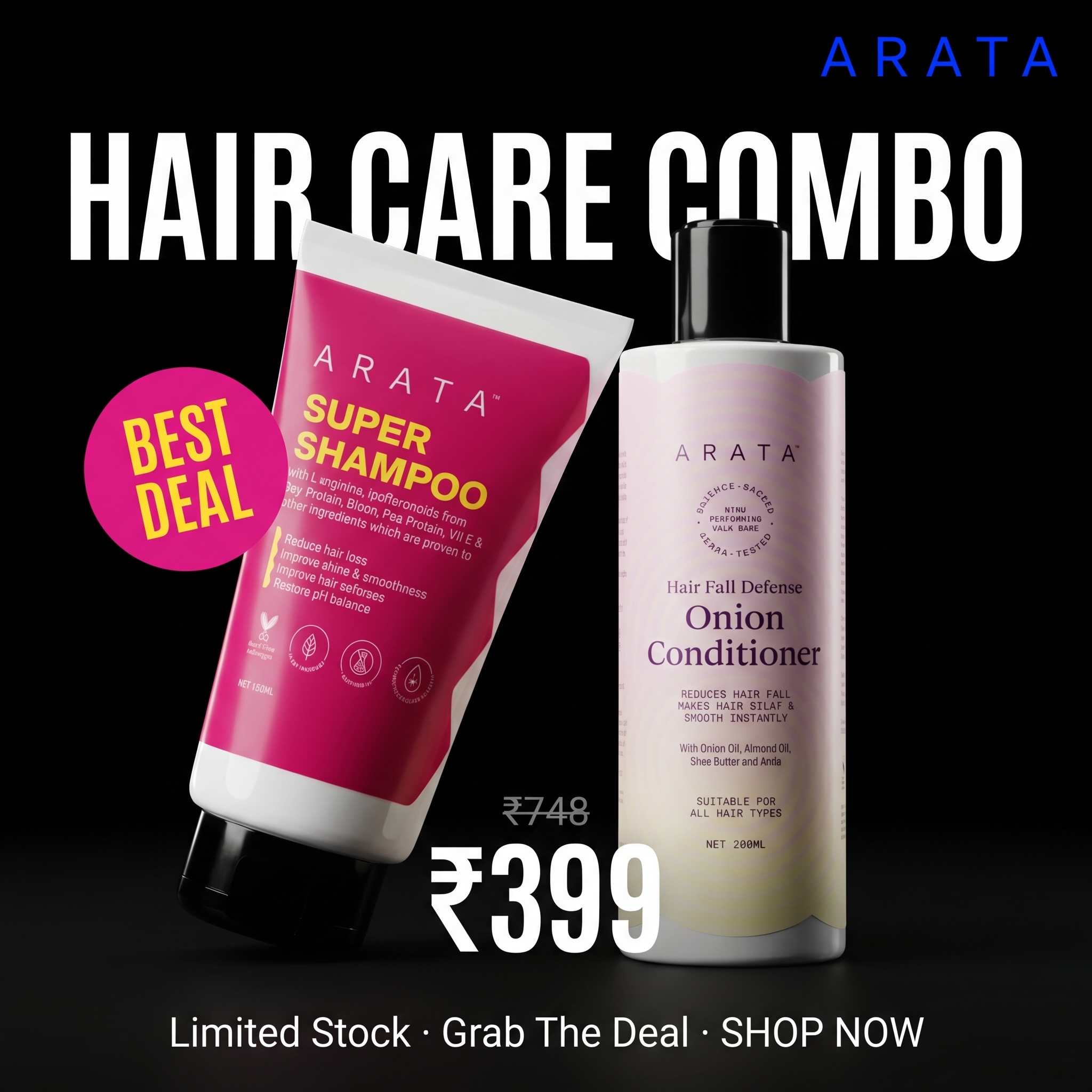 Arata Clearance Sale Facebook ad: The Clearance is here, ₹399 Only!