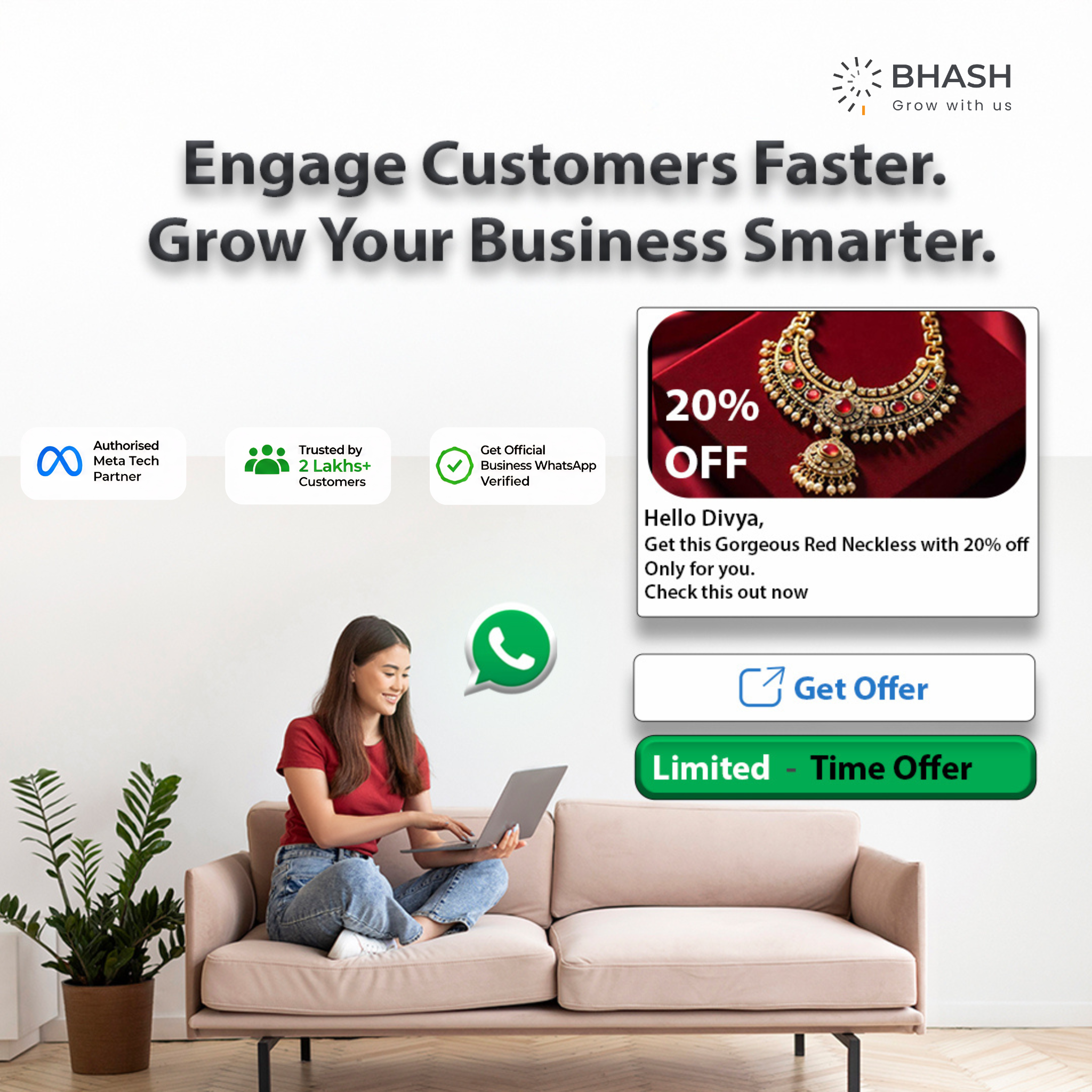 BhashSMS Facebook ad