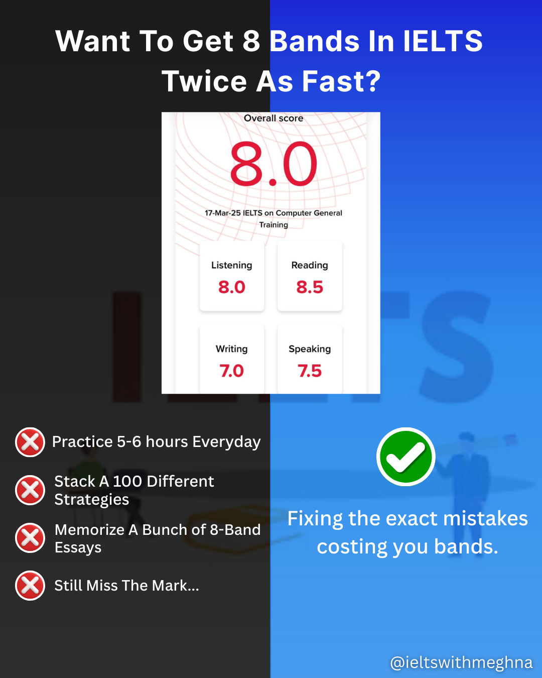 IELTS with Meghna Facebook ad