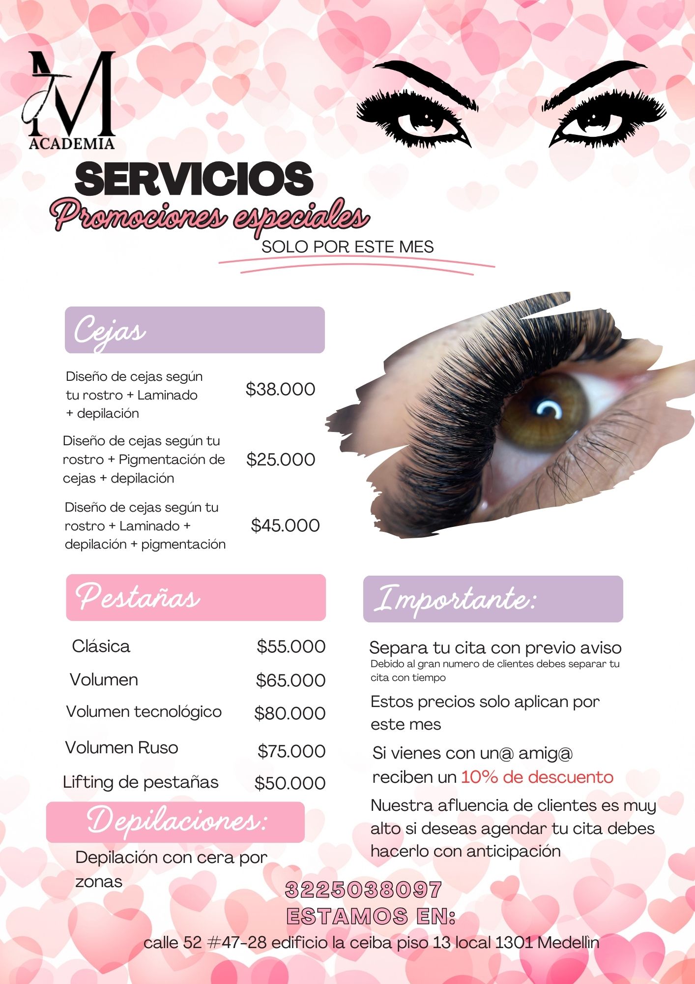 Academia JM Facebook ad: Separa tu cita
