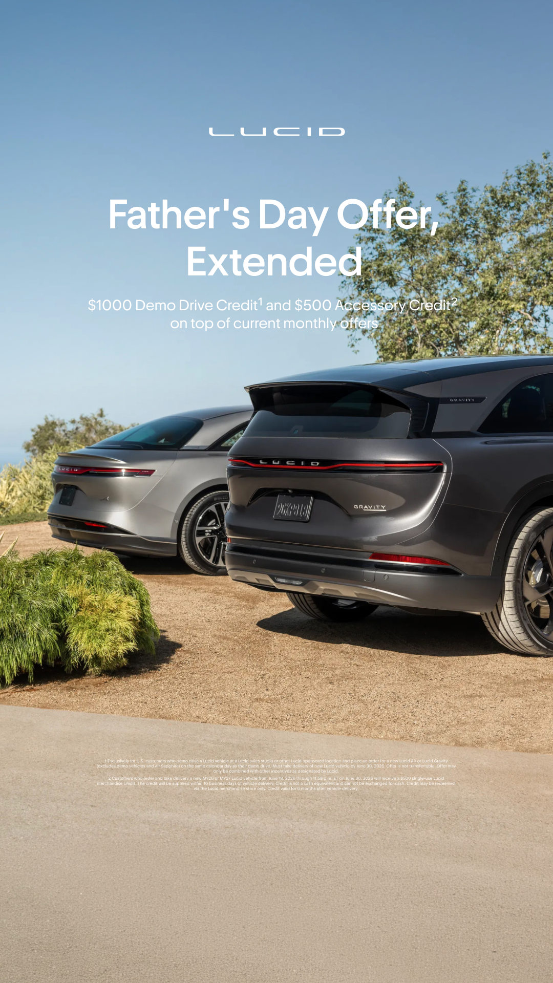 Lucid Motors Facebook ad