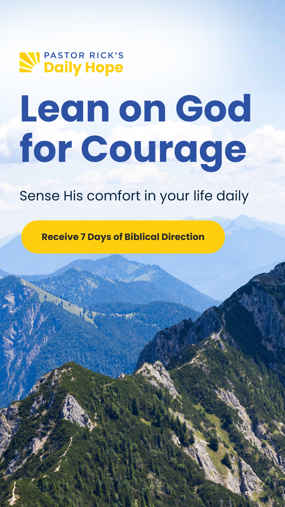 Pastor Rick's Daily Hope Facebook ad