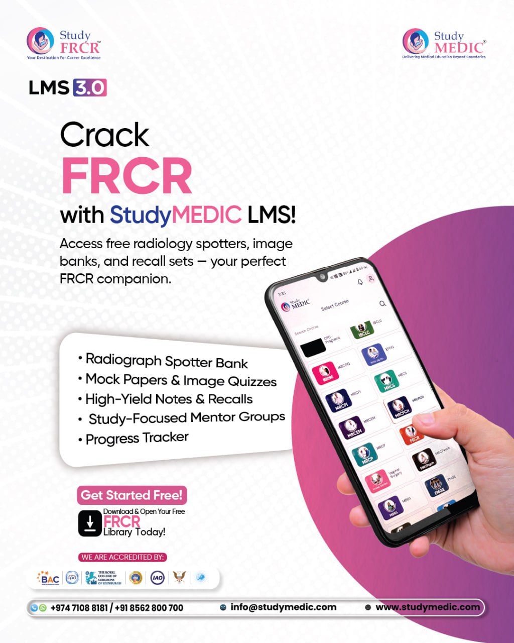 Study FRCR Facebook ad: StudyMEDIC-LMS STUDENT