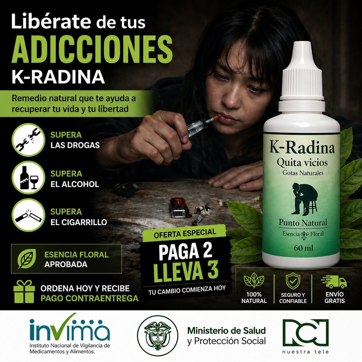 Wai store Facebook ad: No más ansiedad ni impulsos constantes