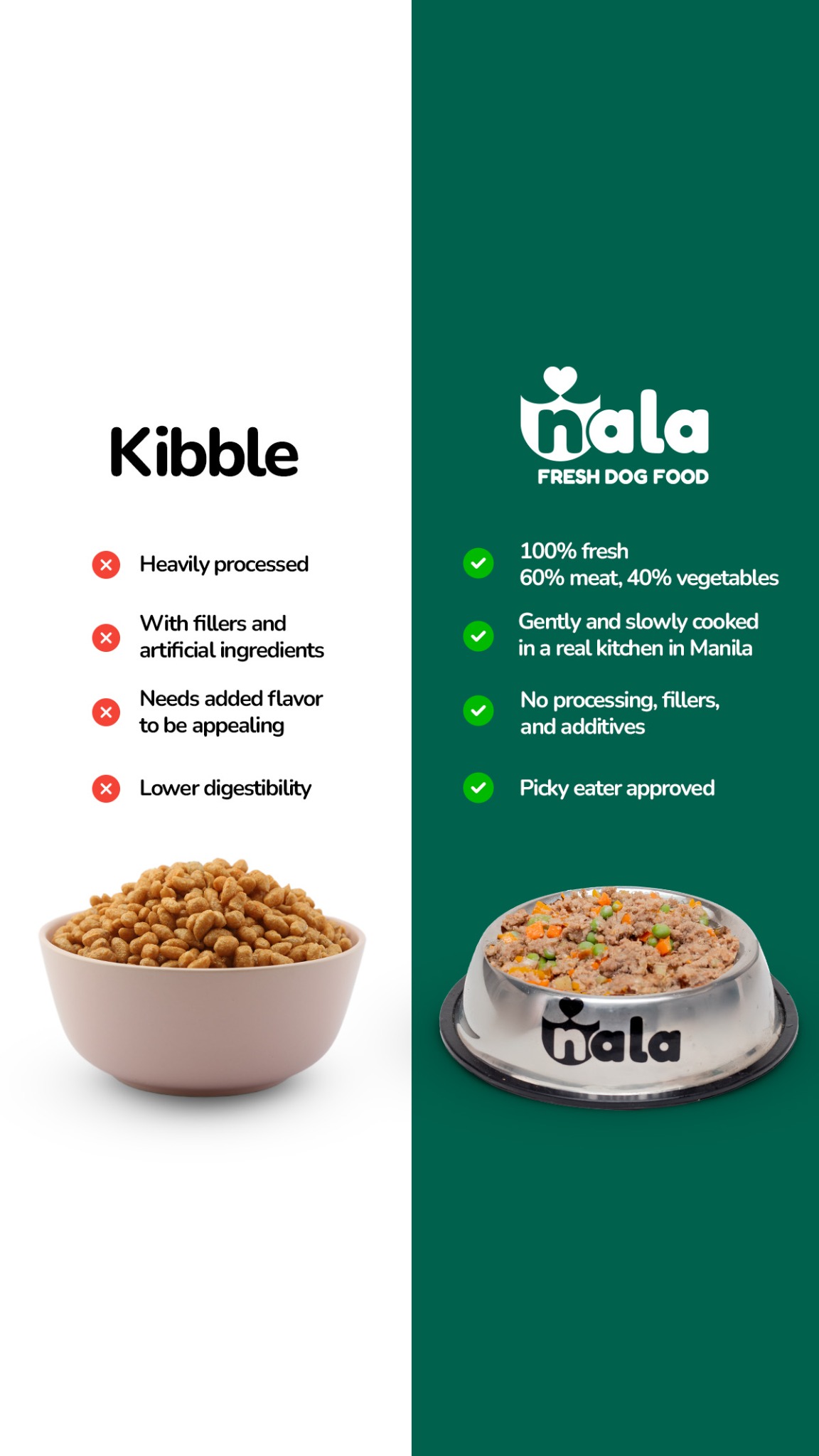 Nala Fresh Dog Food Facebook ad from Jun 16, 2026