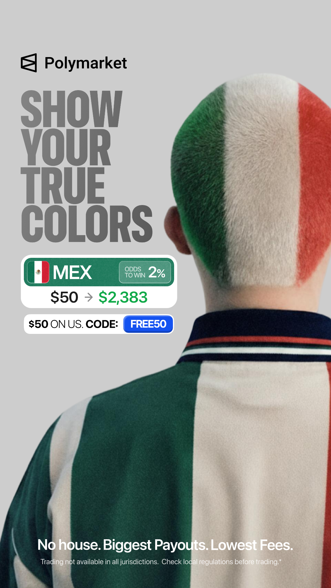 Polymarket Sports Facebook ad from Jun 25, 2026