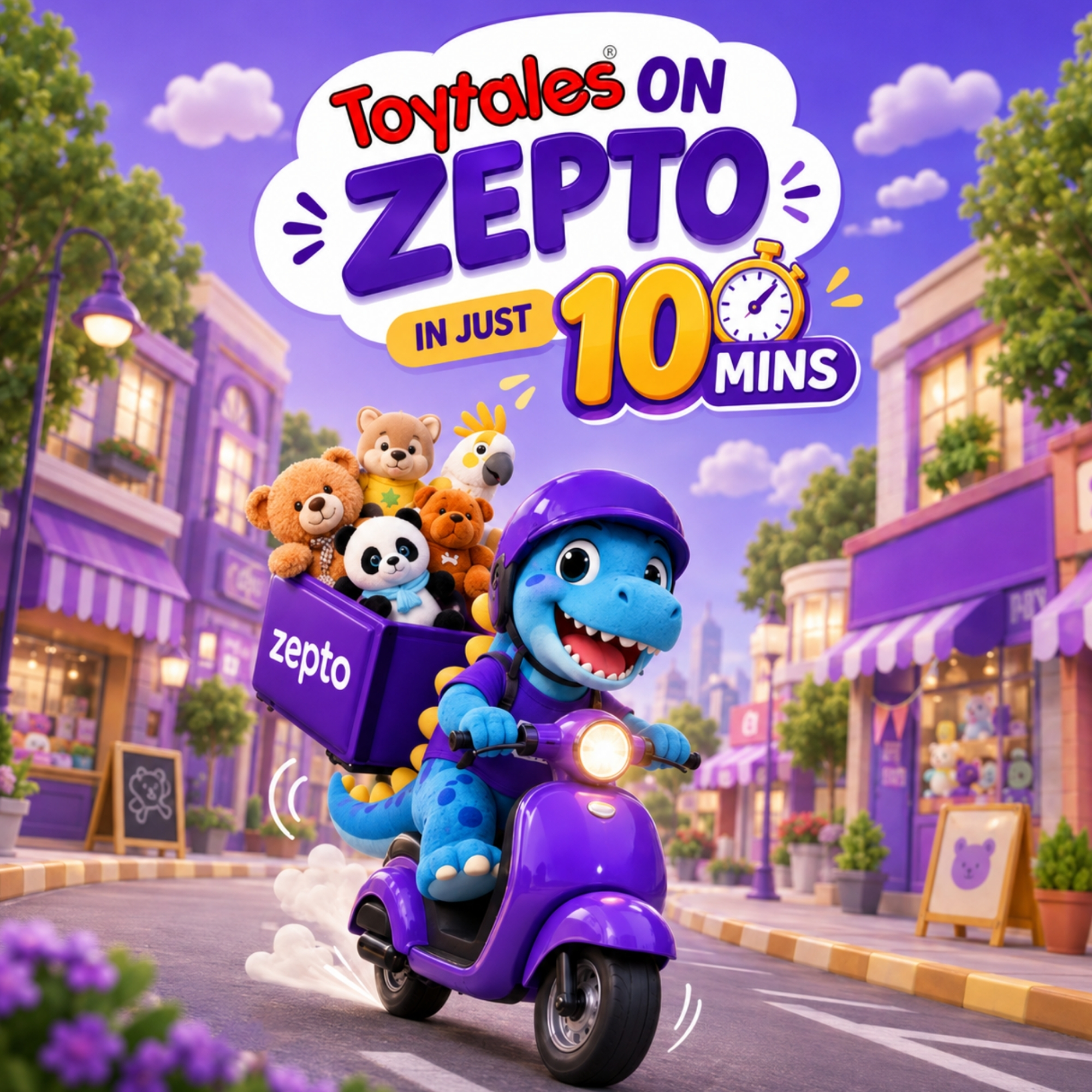 Toytales Facebook ad: Happy Kids, Endless Tales