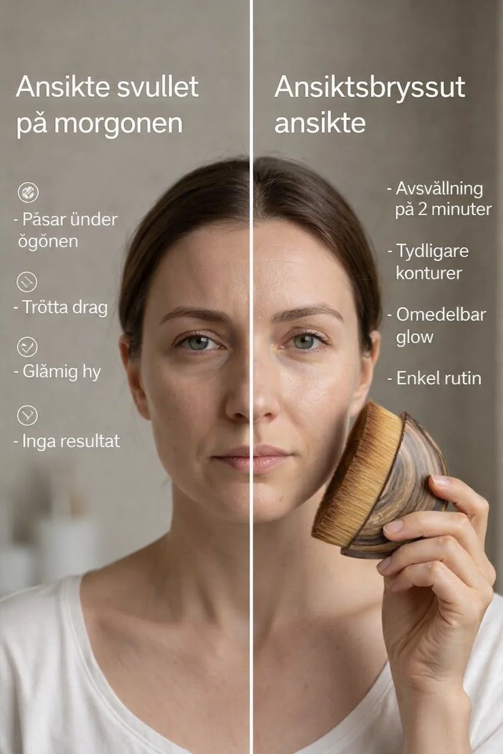 Lumiskin Facebook ad: Mooniva LunaSculpt, Lymfdränerande borste för ansiktet