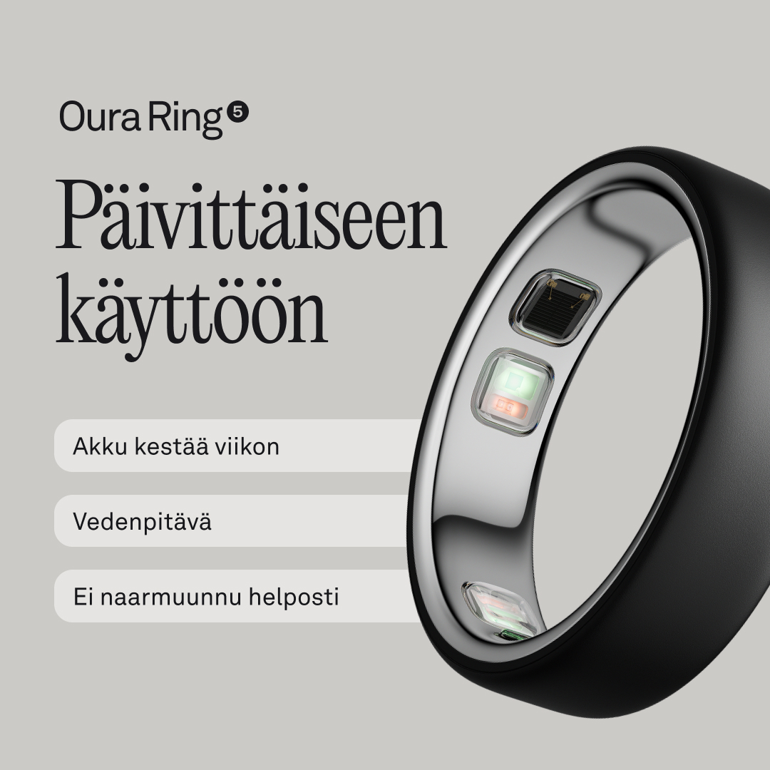 ŌURA Facebook ad: Saammeko esitellä: Oura Ring 5