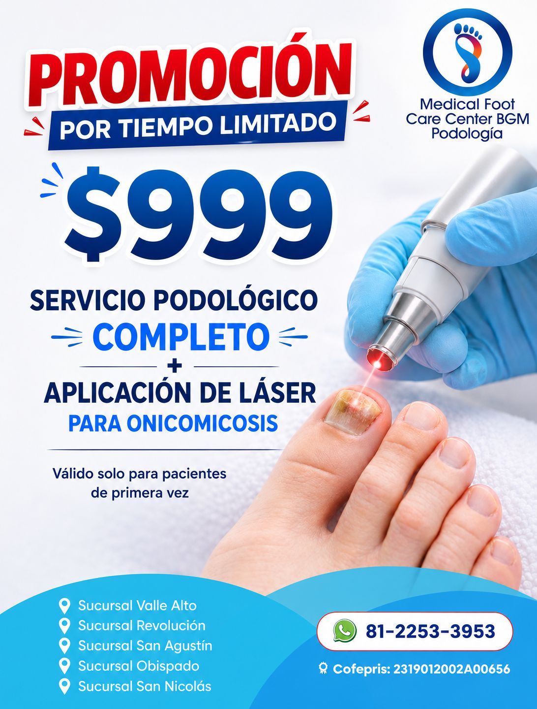 Medical foot Care Center BGM Podologia Facebook ad