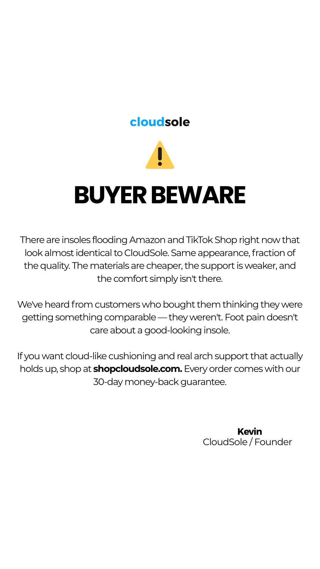 CloudSole Facebook ad