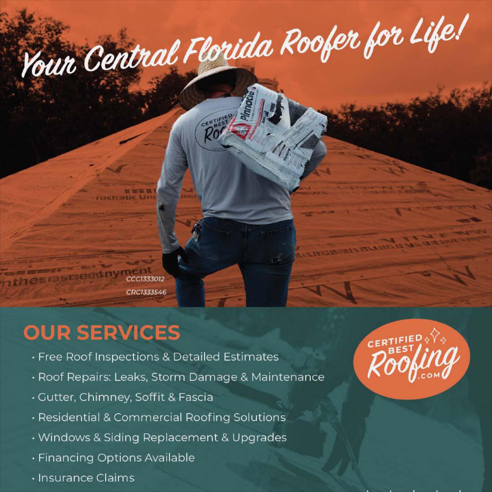 Certified Best Roofing Facebook ad