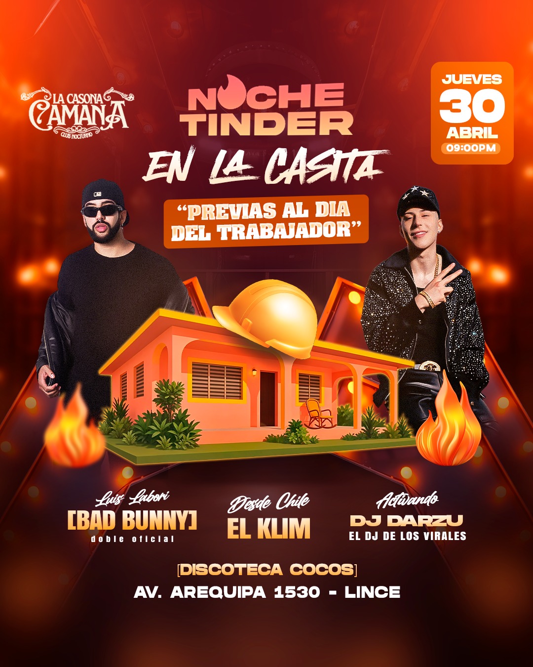 Discoteca Cocos Perú Facebook ad: Jueves 30 de Abril prepárate para hacer match…