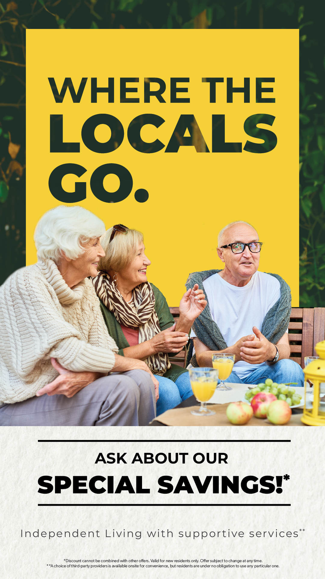 Diamond Ridge Senior Living Facebook ad from May 1, 2026