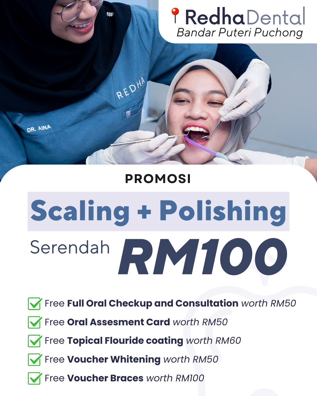 Klinik Pergigian Redha/Redha Dental Surgery Facebook ad
