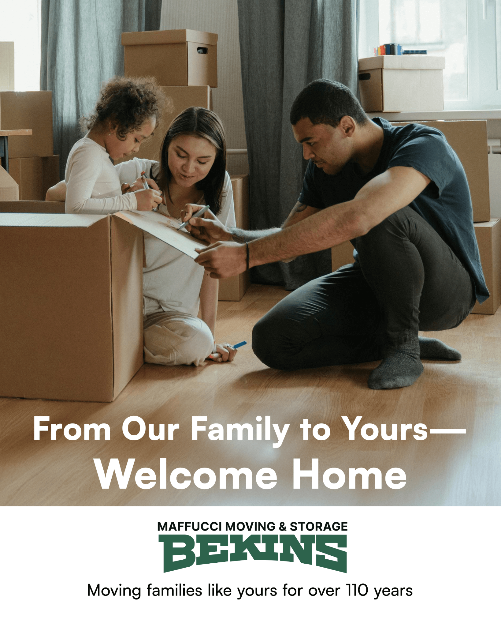 Maffucci Moving and Storage, Interstate agent for Bekins Van Lines Facebook ad