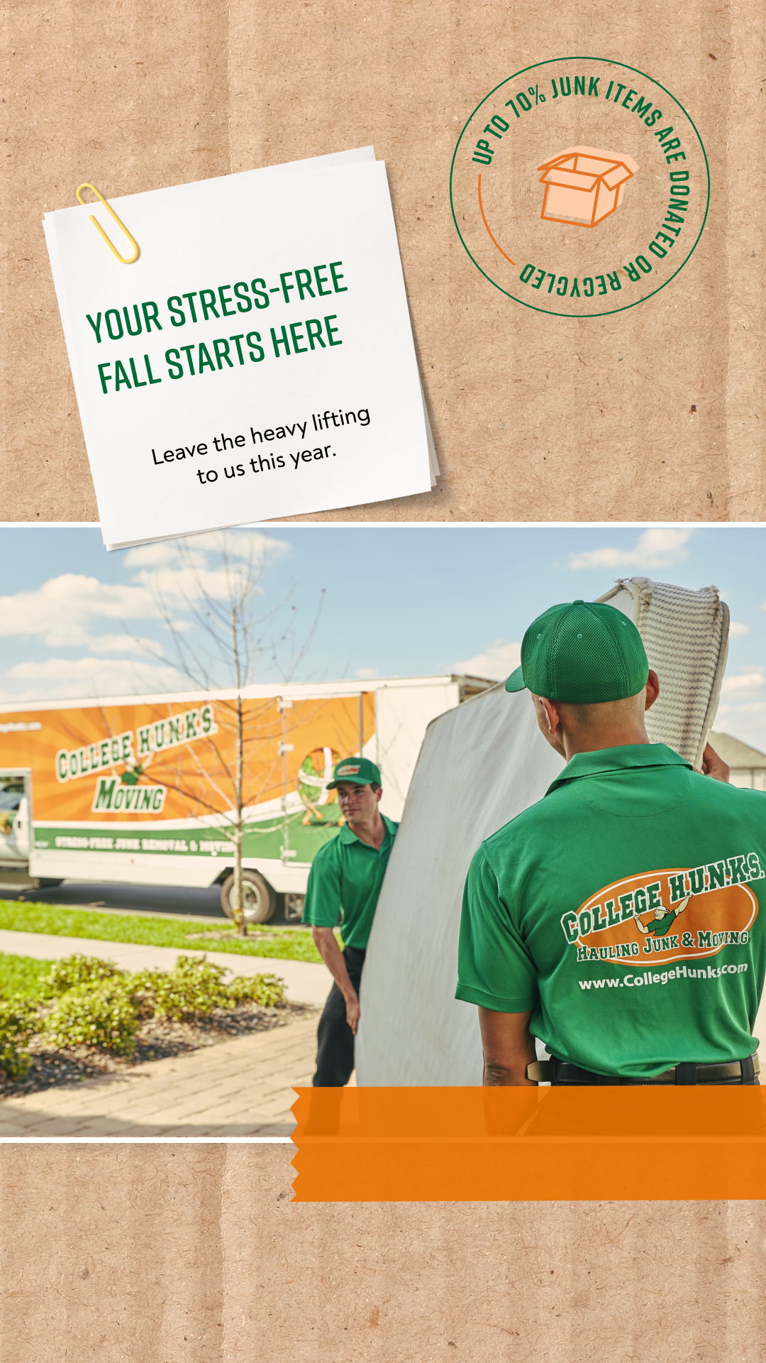 College Hunks Hauling Junk and Moving Jacksonville Facebook ad