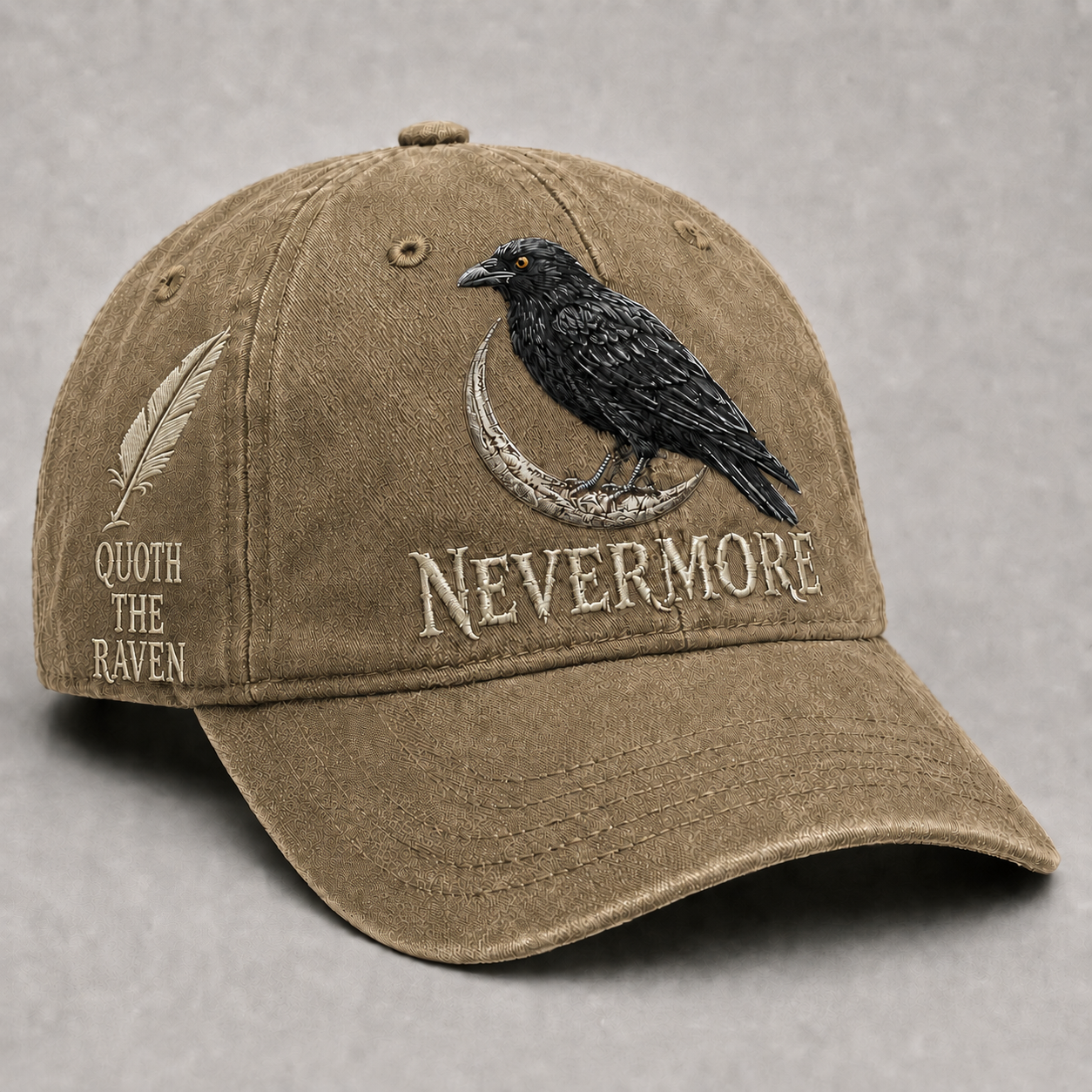 Lunalacer Lisa Facebook ad: Nevermore Raven Vintage Cap | Gothic Bird Lover Hat