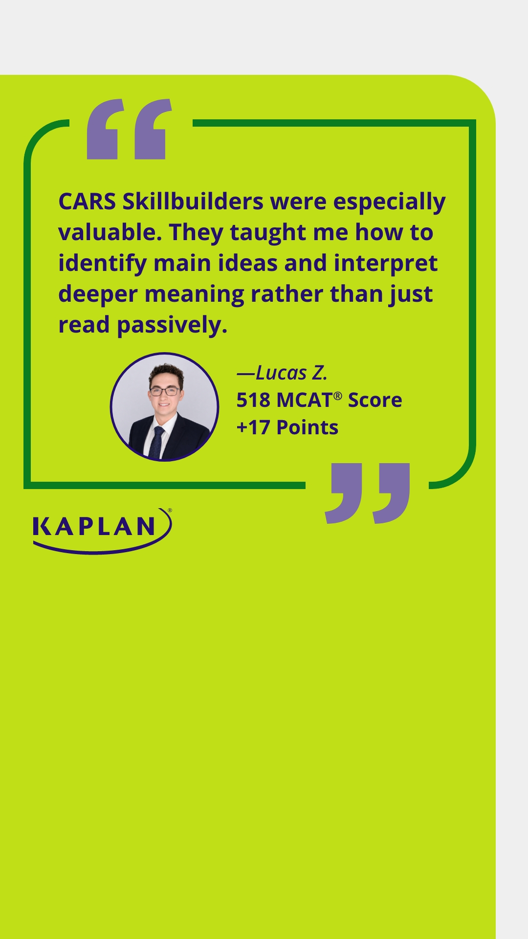 Kaplan Health Facebook ad