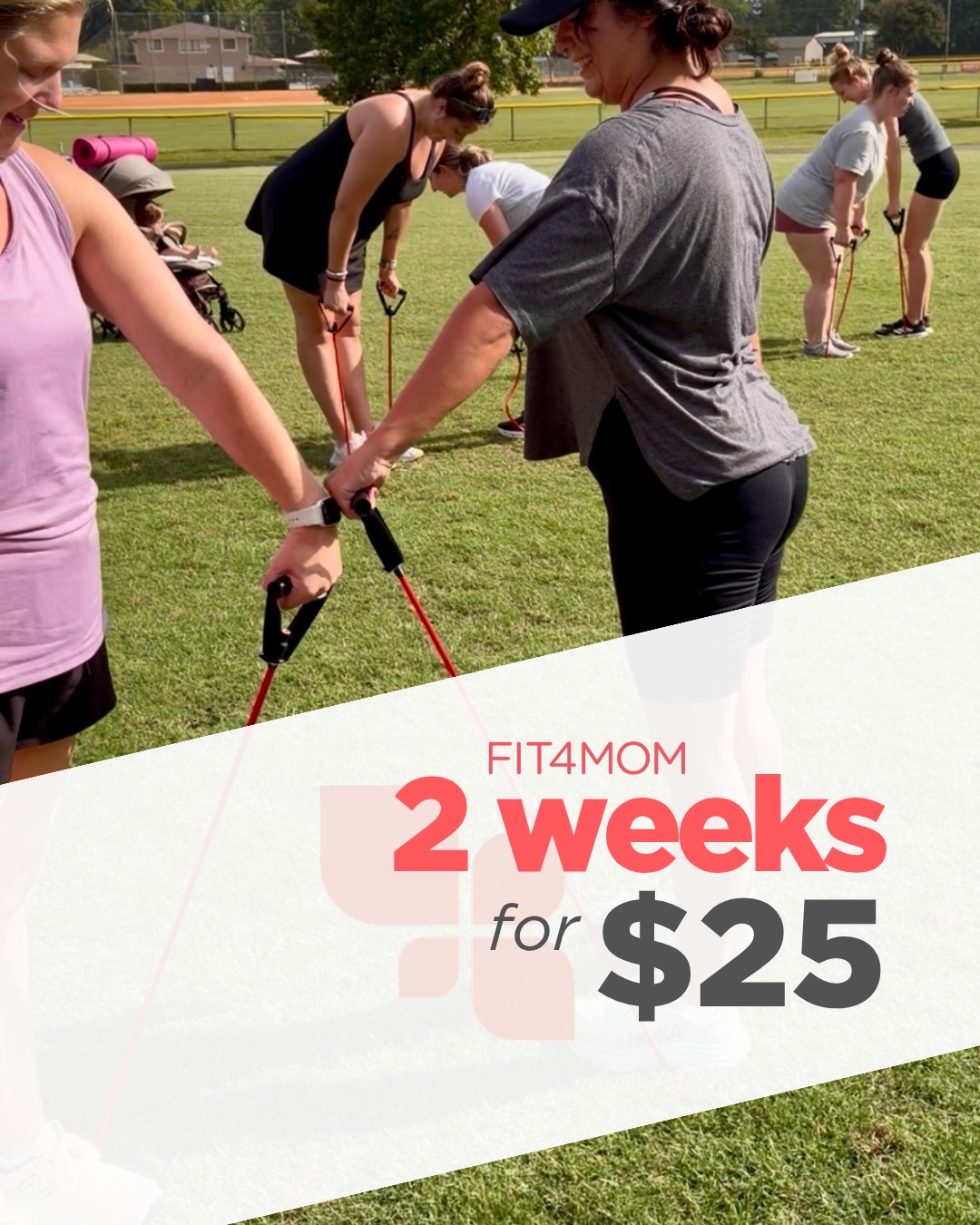 Fit4Mom Summerville Facebook ad: Glofox Web Portal
