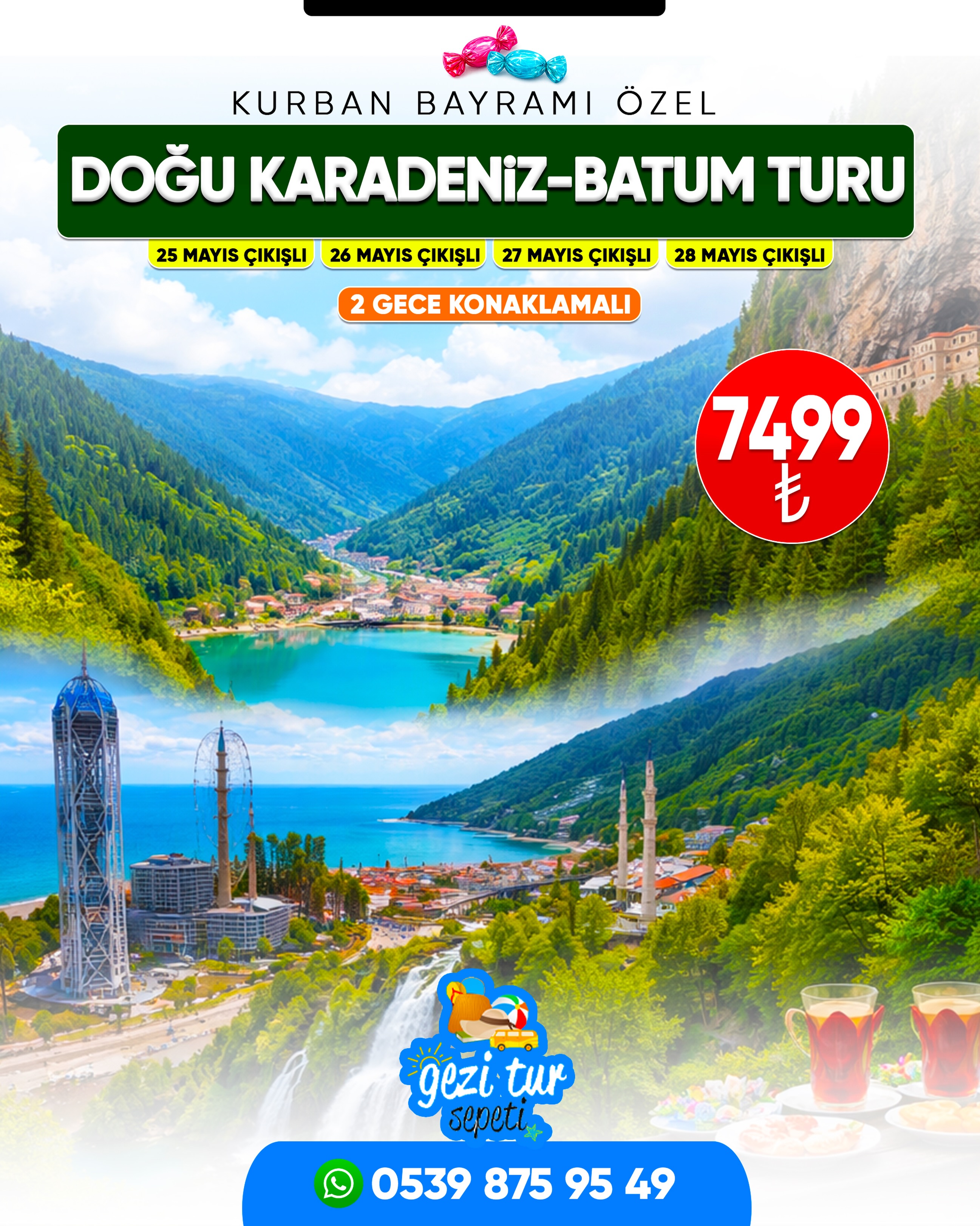 Gaziantep Gezi Tur Sepeti Facebook ad: Doğu Karadeniz Batum Turu 7499 TL