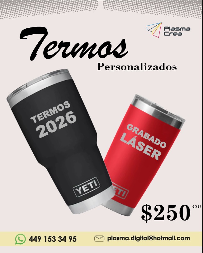 Plasma Crea Facebook ad: ¡Termos personalizados por solo $250!