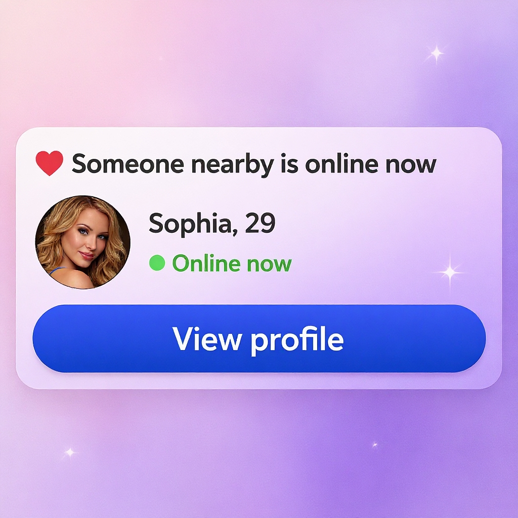 Amelia Rose Facebook ad: Meet Nearby