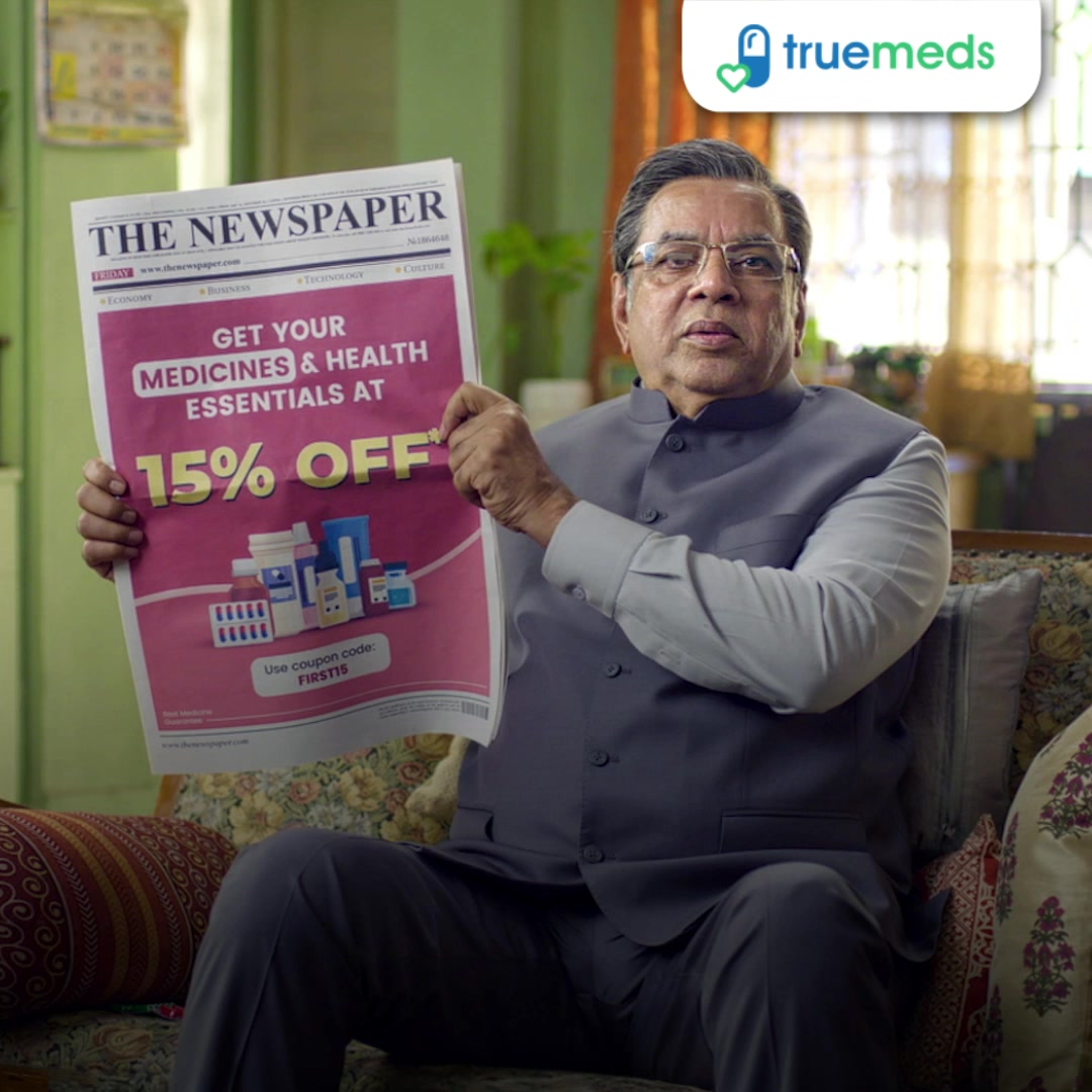 Truemeds Facebook ad: Up to 51% savings on medicines
