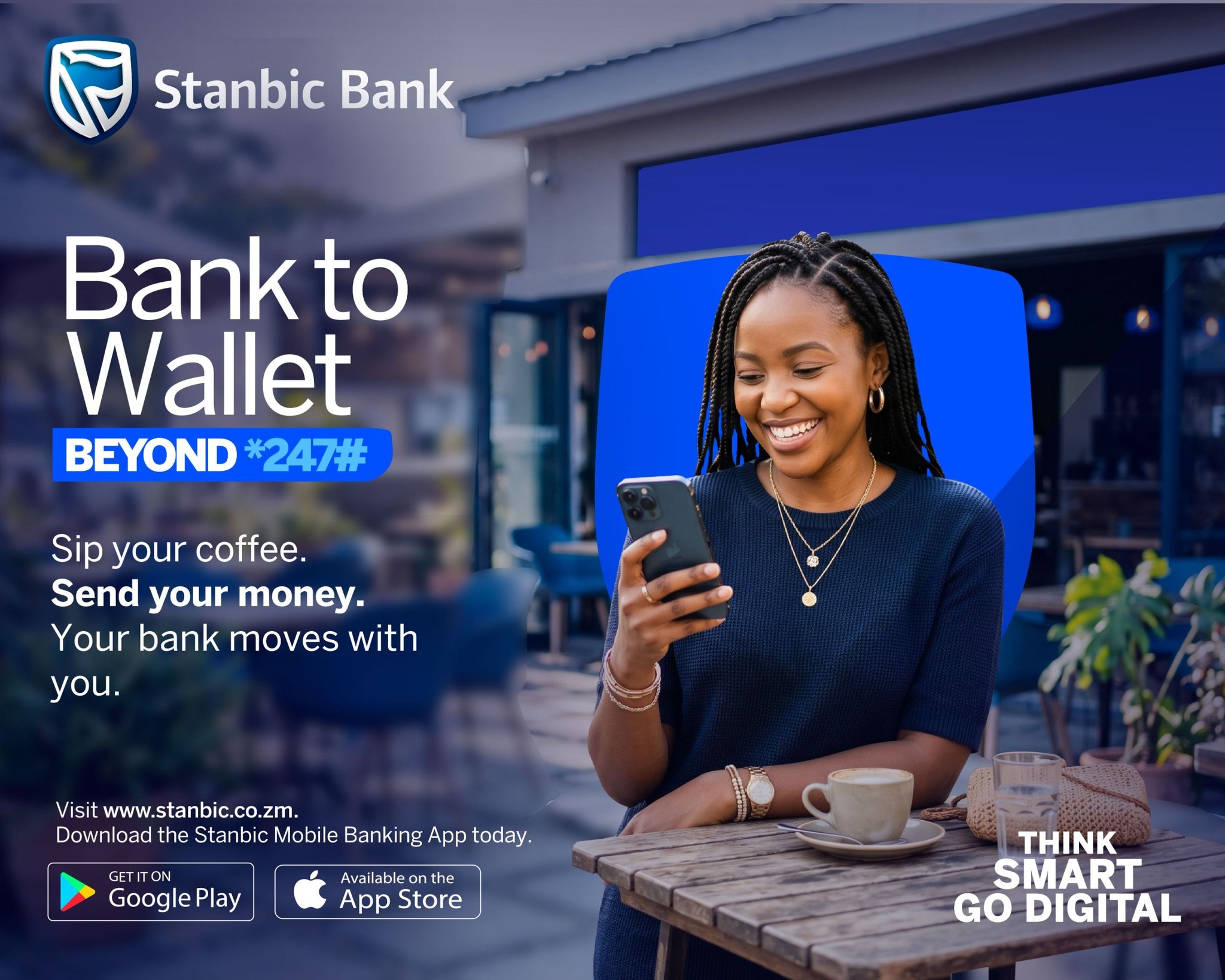 Stanbic Bank Zambia Facebook ad: Take a moment.