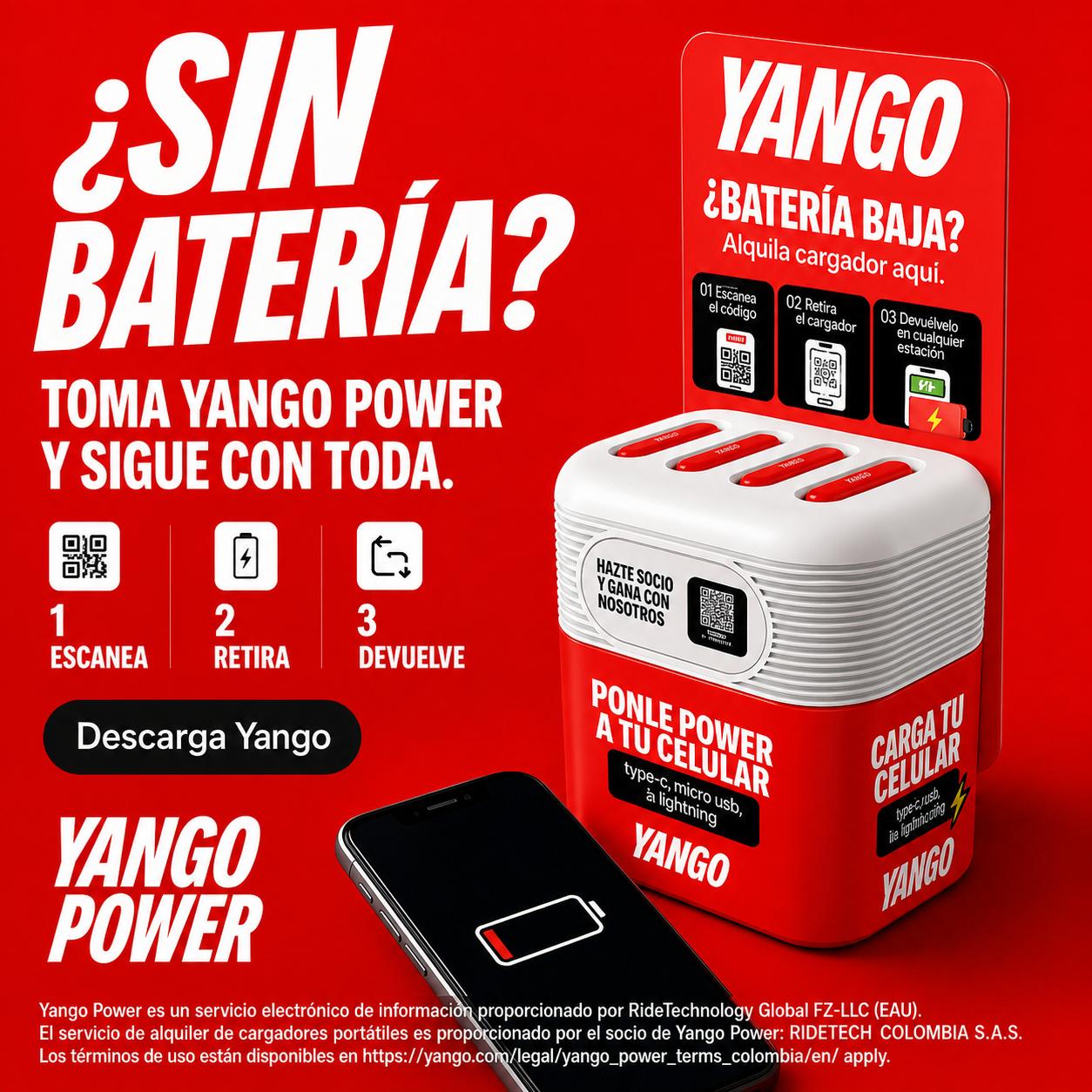 Yango Colombia Facebook ad from Jul 15, 2026