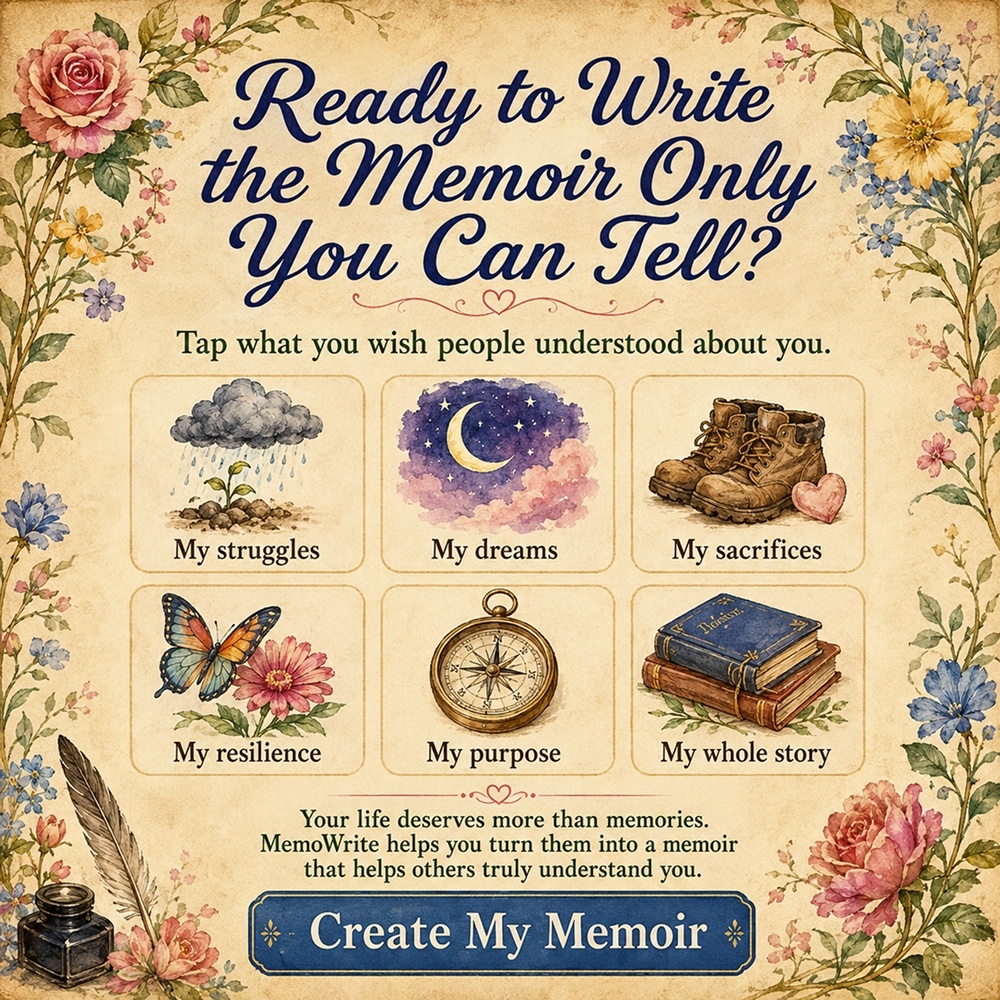 Memowrite Facebook ad