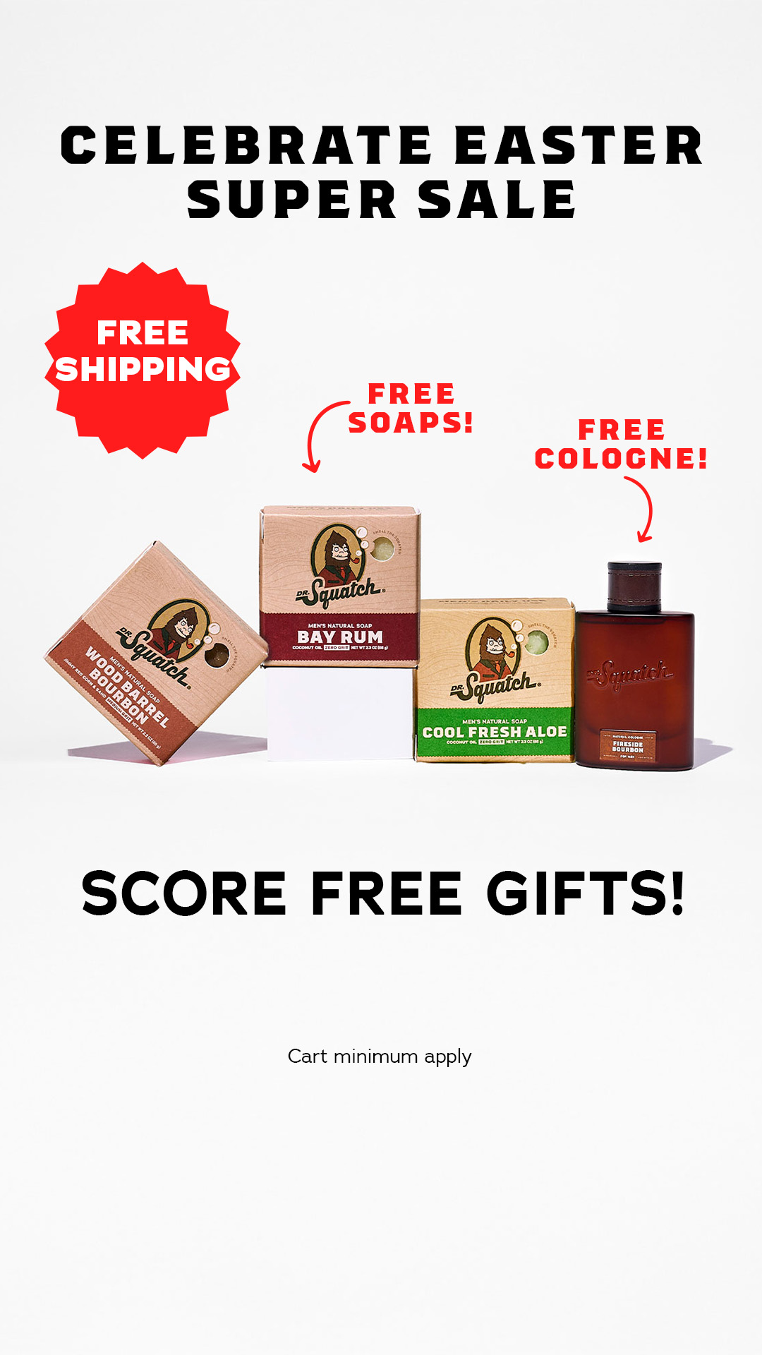 Dr. Squatch Facebook ad