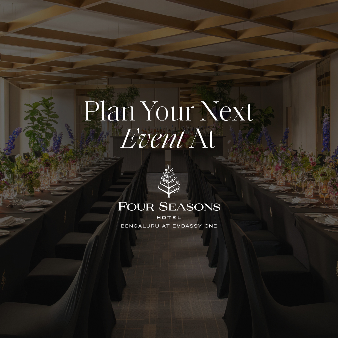 Four Seasons Hotel Bengaluru at Embassy One Facebook ad: From large-scale conferences and leadership summits to…