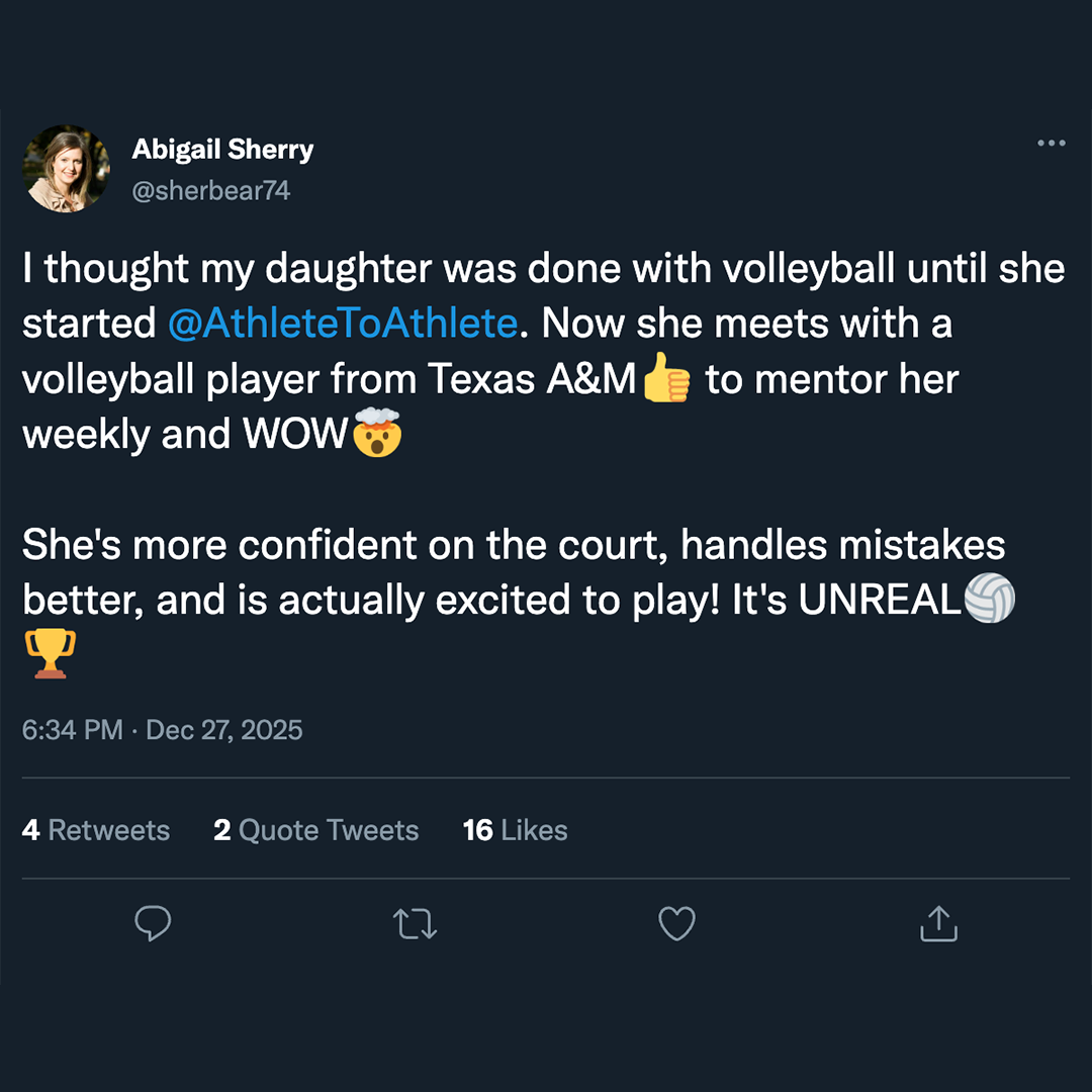 Athlete To Athlete Facebook ad