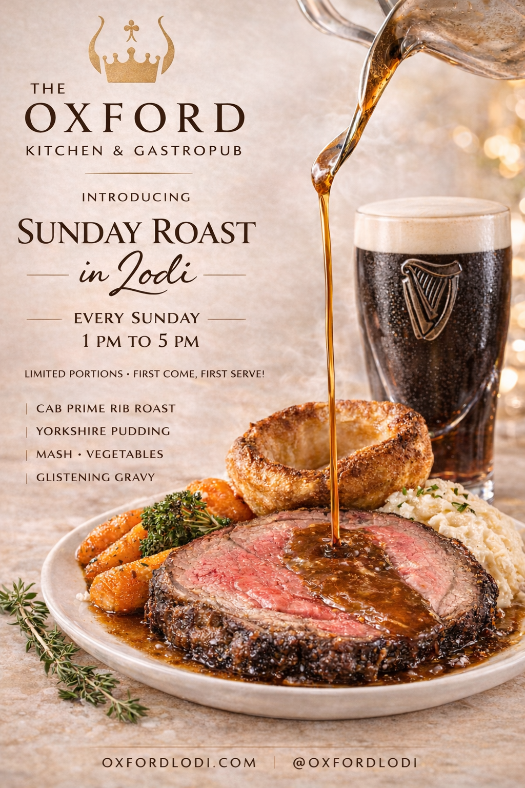 The Oxford Kitchen Lodi Facebook ad from Mar 27, 2026