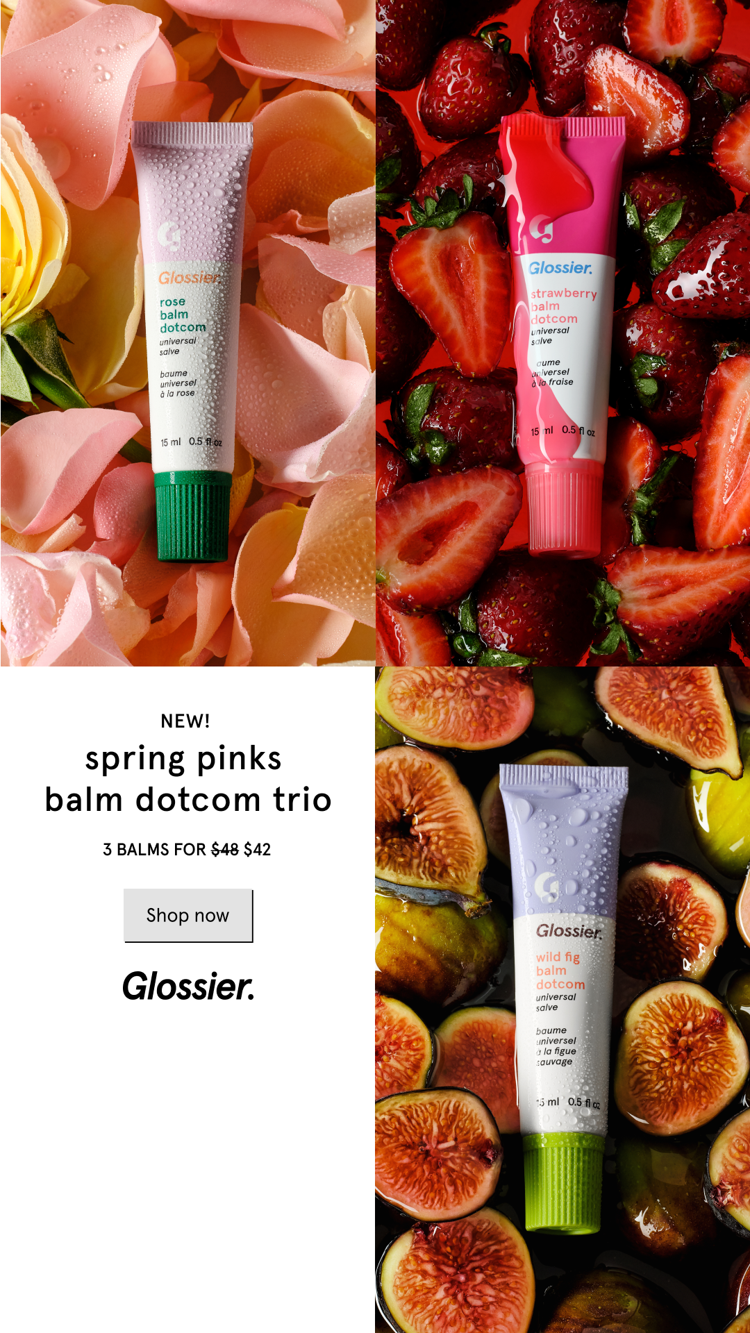 Glossier Facebook ad