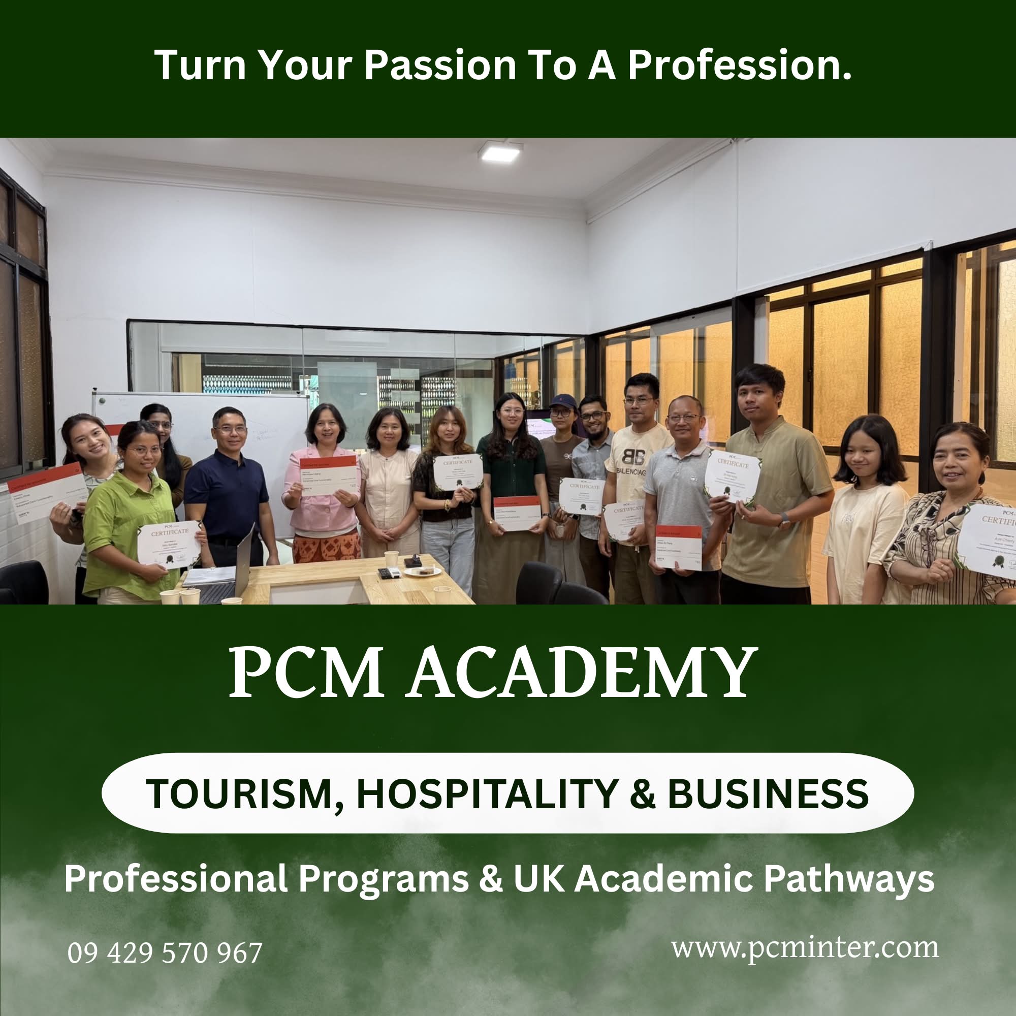 PCM Academy Facebook ad