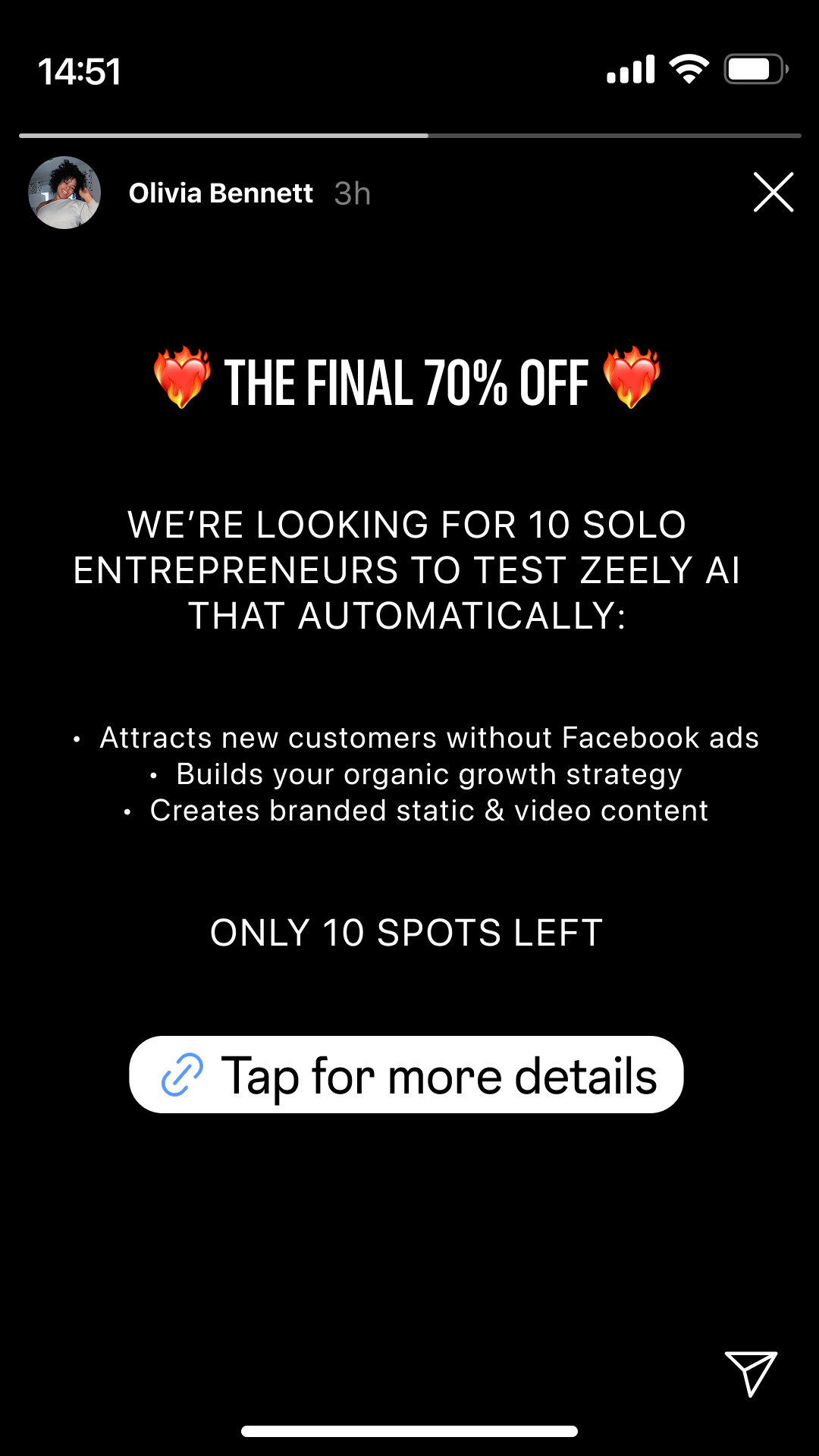 Zeely Facebook ad
