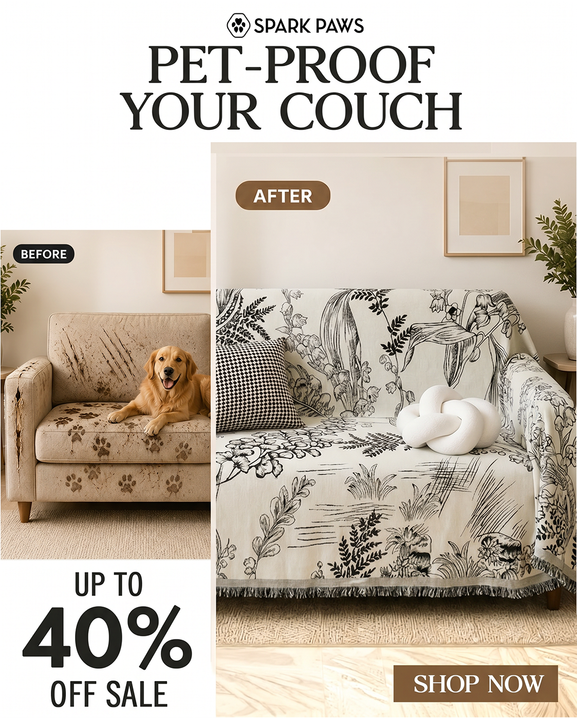 Spark Paws Facebook ad