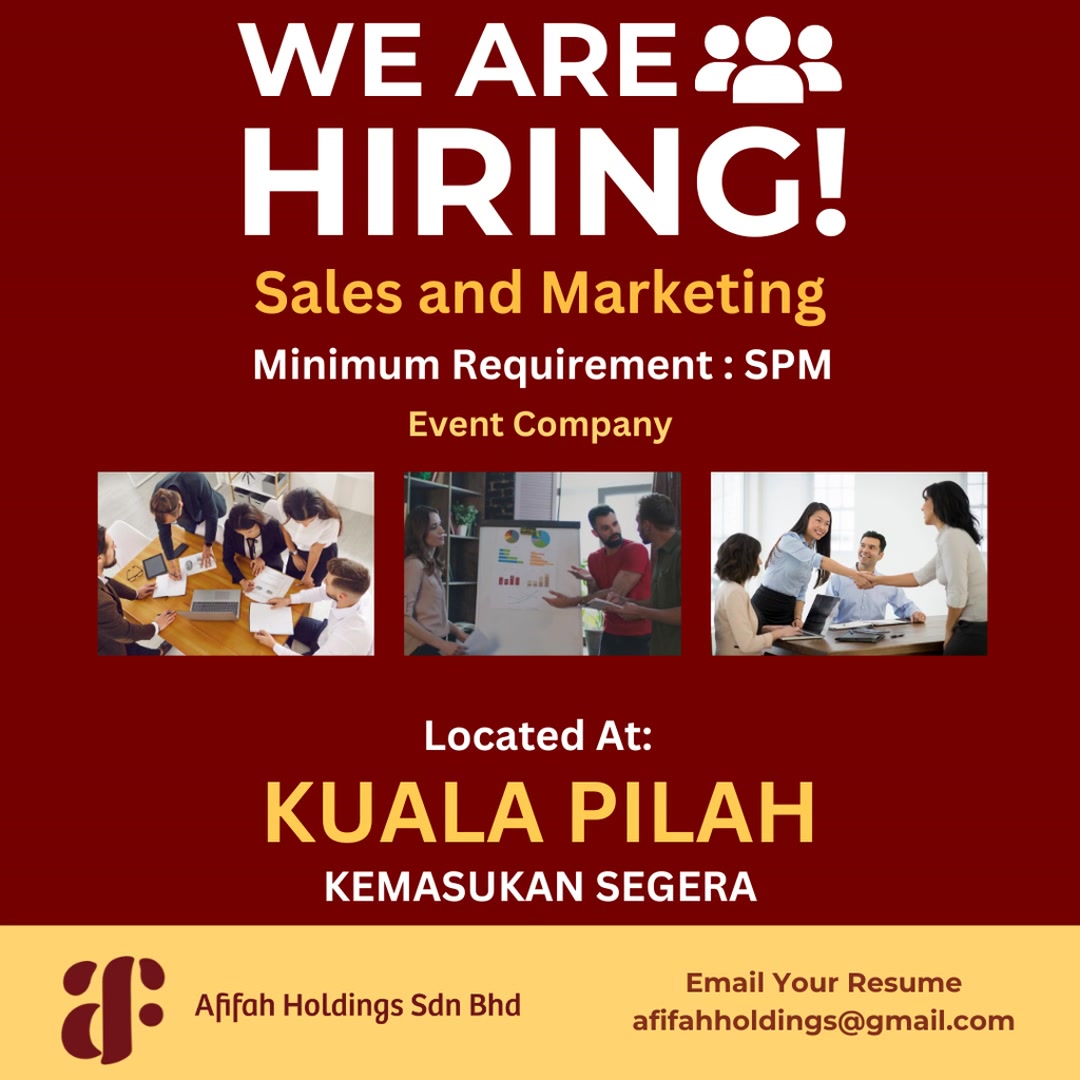 Afifah Events & Catering Facebook ad: JOM SERTAI KAMI!