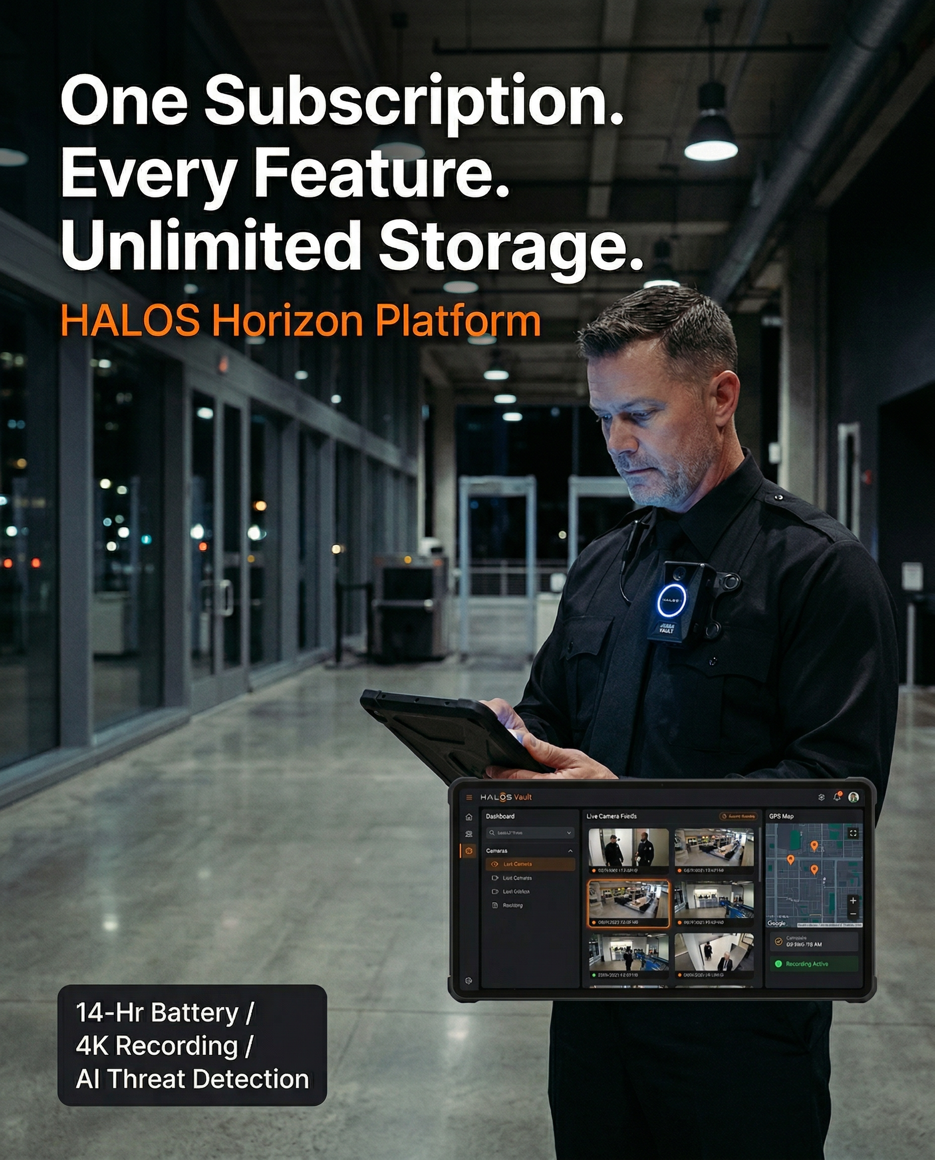HALOS Body Cameras Facebook ad