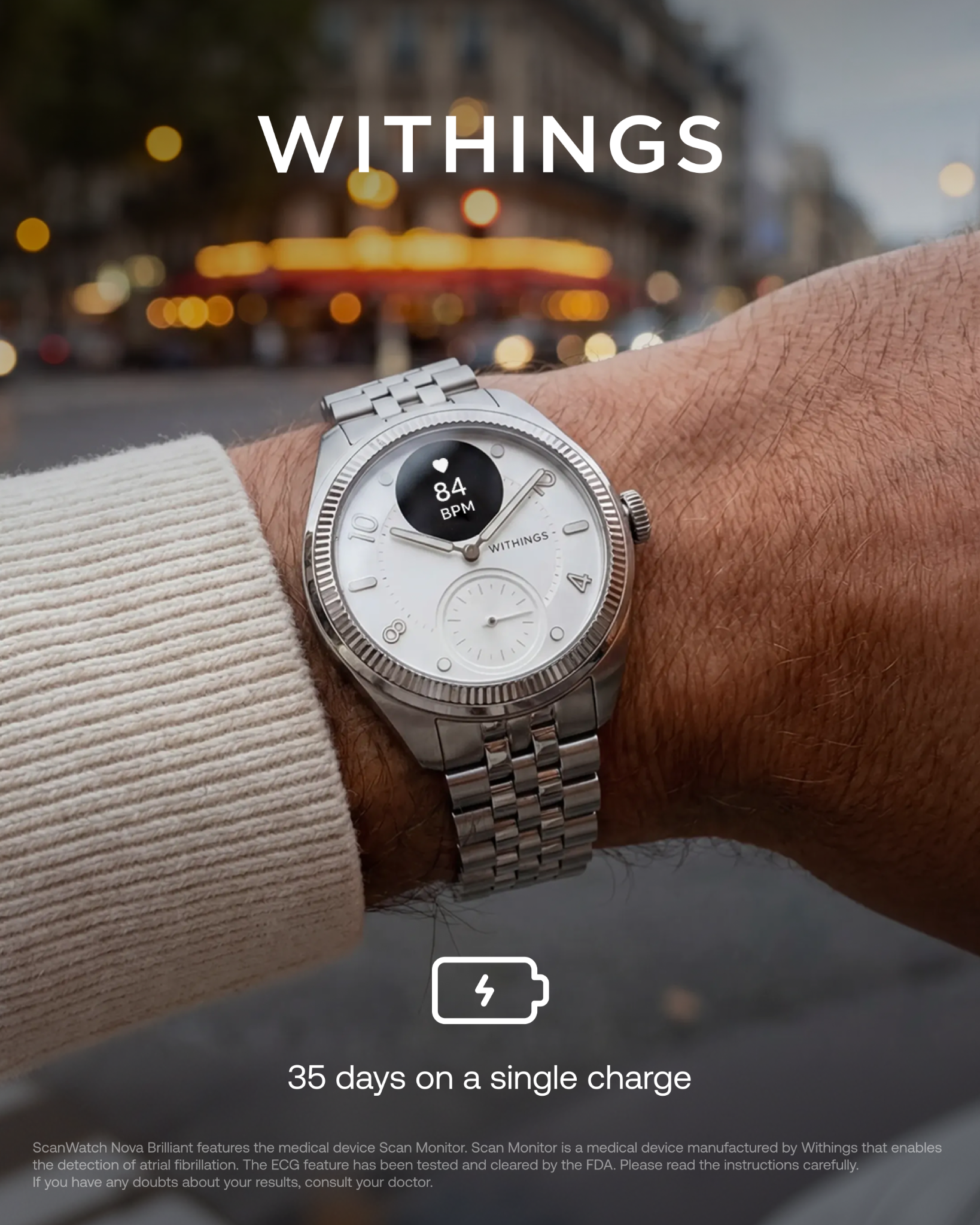 Withings Facebook ad: 10M Withings devices installed worldwide