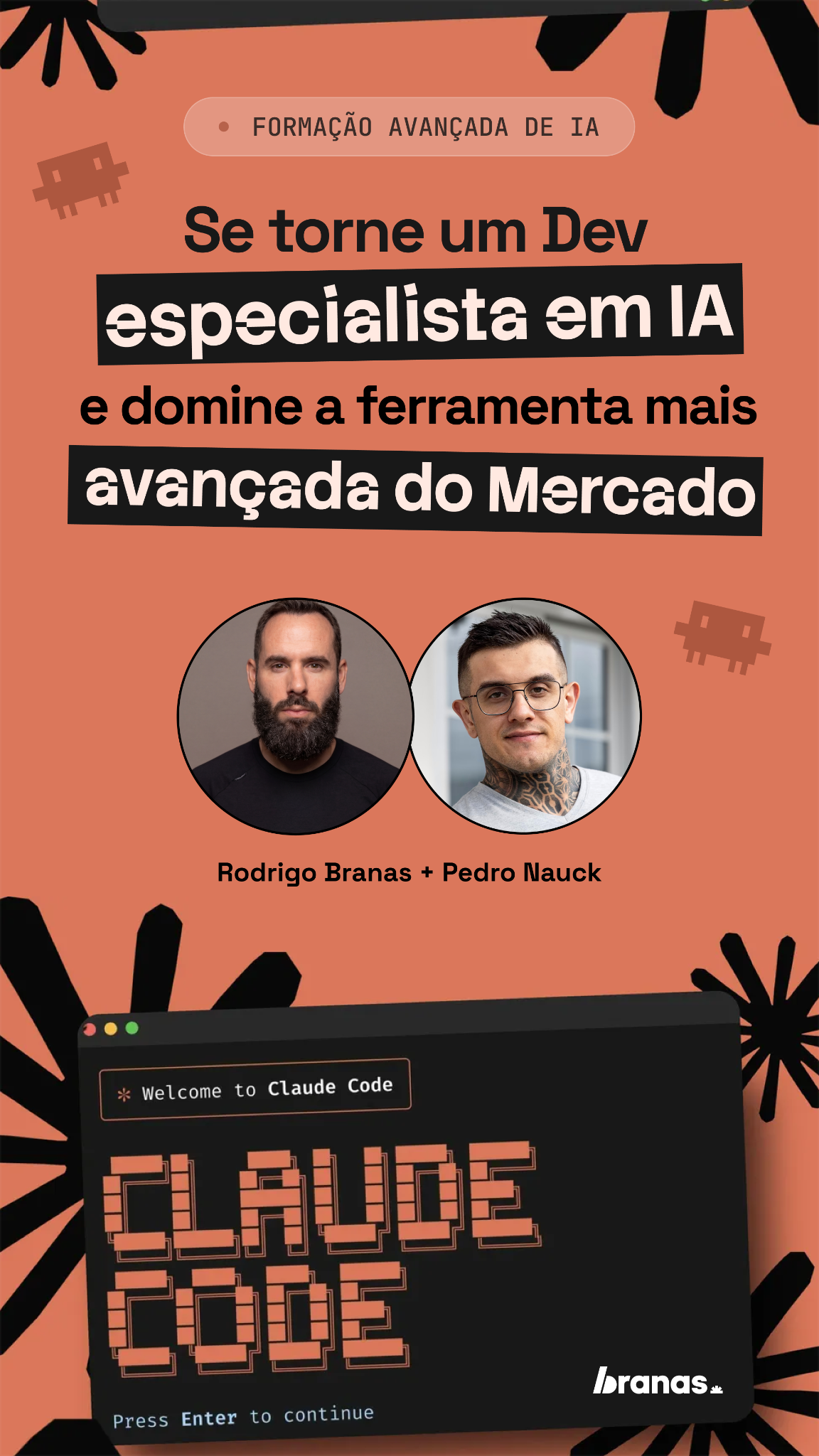 Rodrigo Branas Facebook ad: GARANTA AGORA SUA VAGA