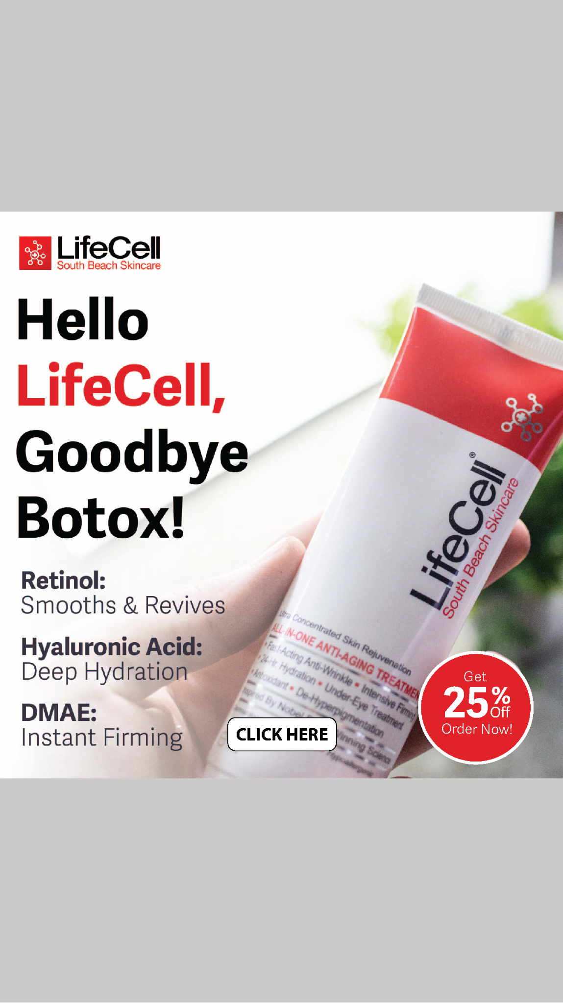 LifeCell Skin Facebook ad