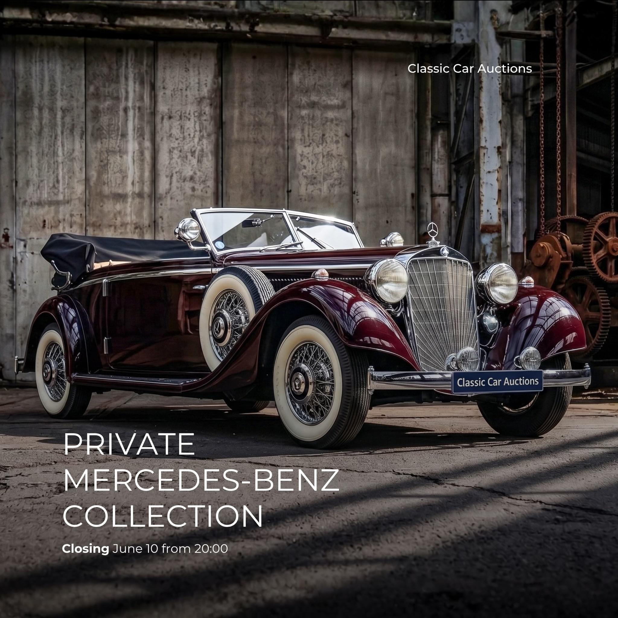 Classic Car Auctions Facebook ad: A remarkable private collection is up for auction!