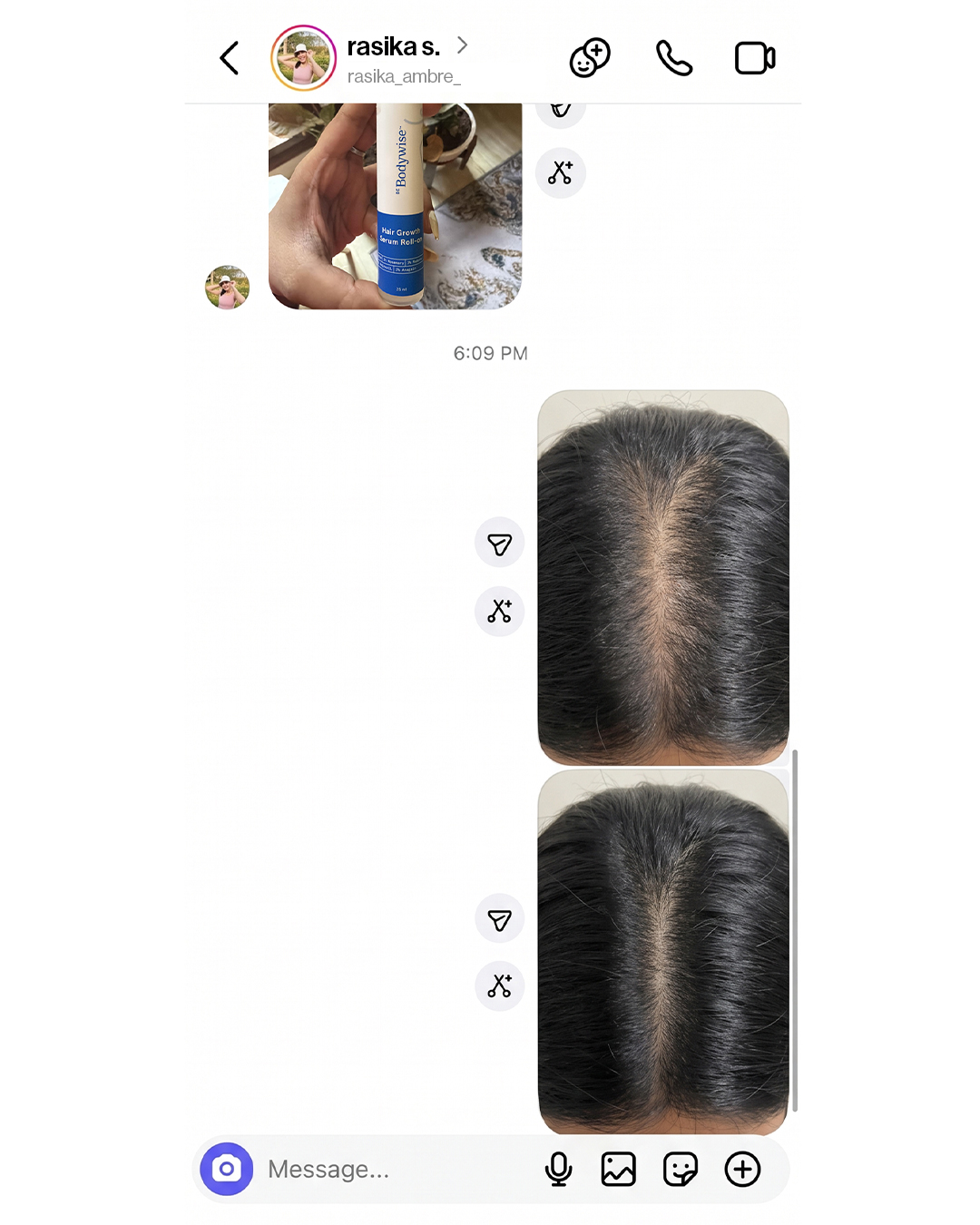Be Bodywise Facebook ad: Get faster hair growth!