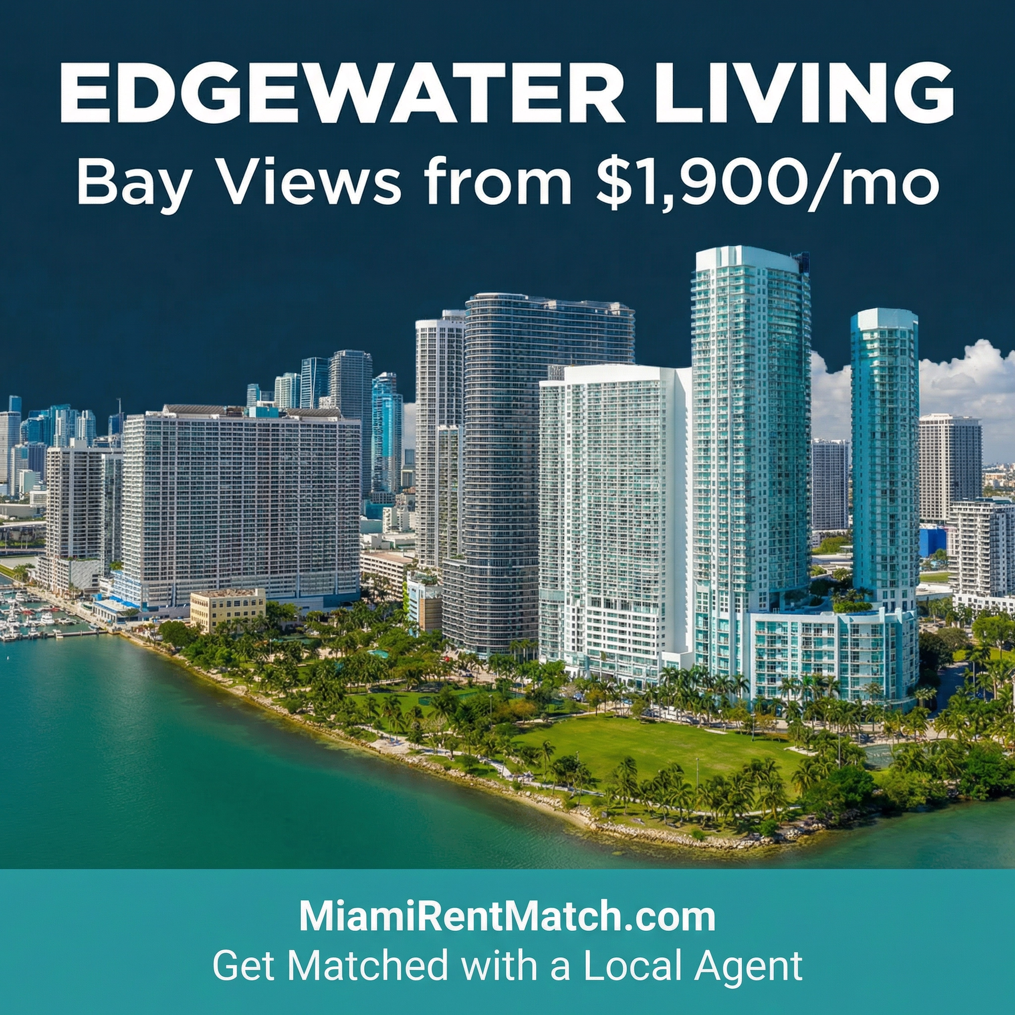 miamirentmatch Facebook ad: Looking for an apartment in Edgewater?